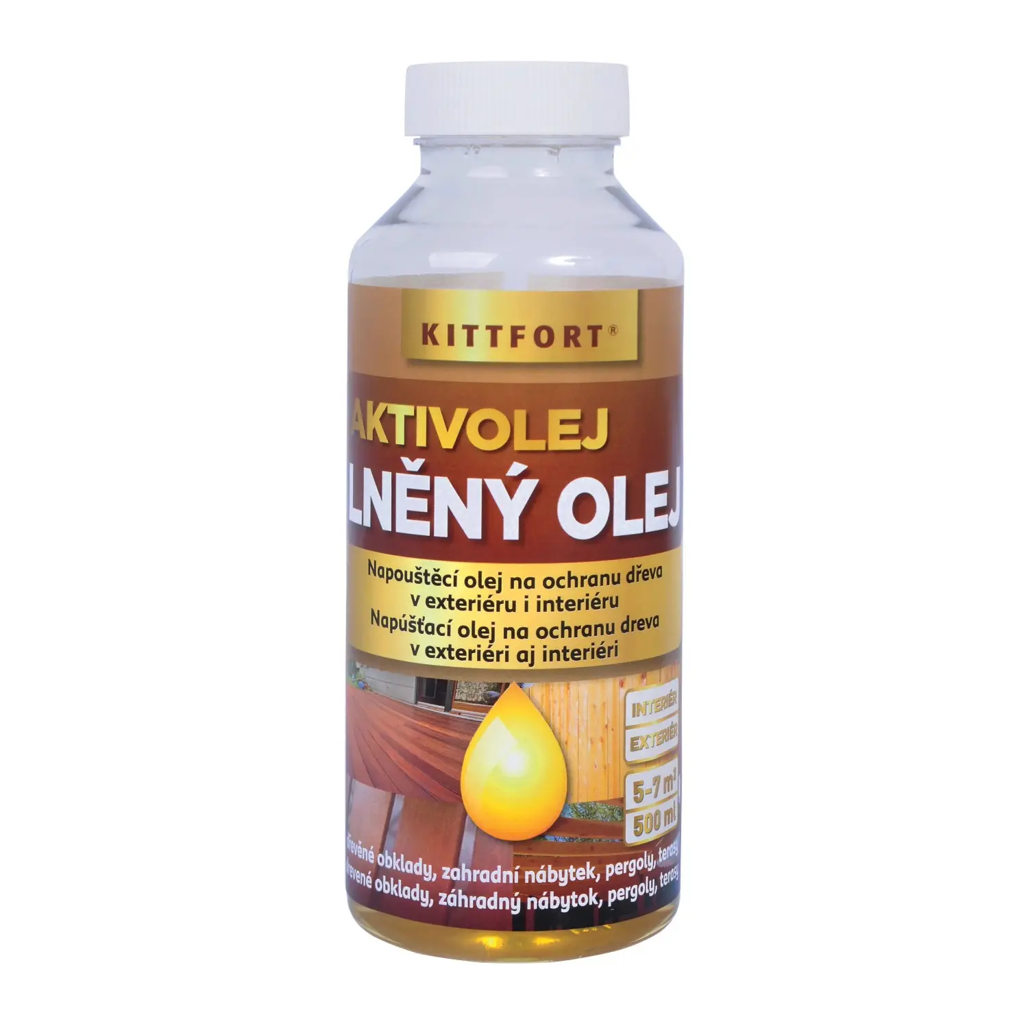 KITTFORT Lněný olej 500 ml