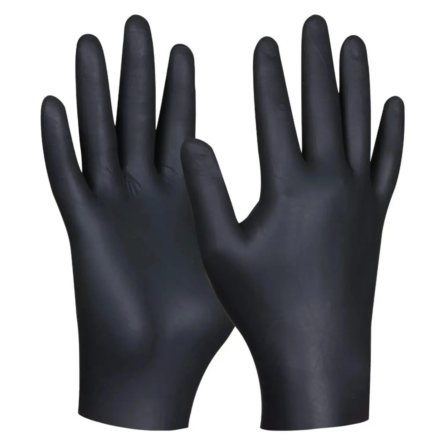 GEBOL Nepudrované jednorázové rukavice Black Nitril Eco, černá, vel. M, 100 ks