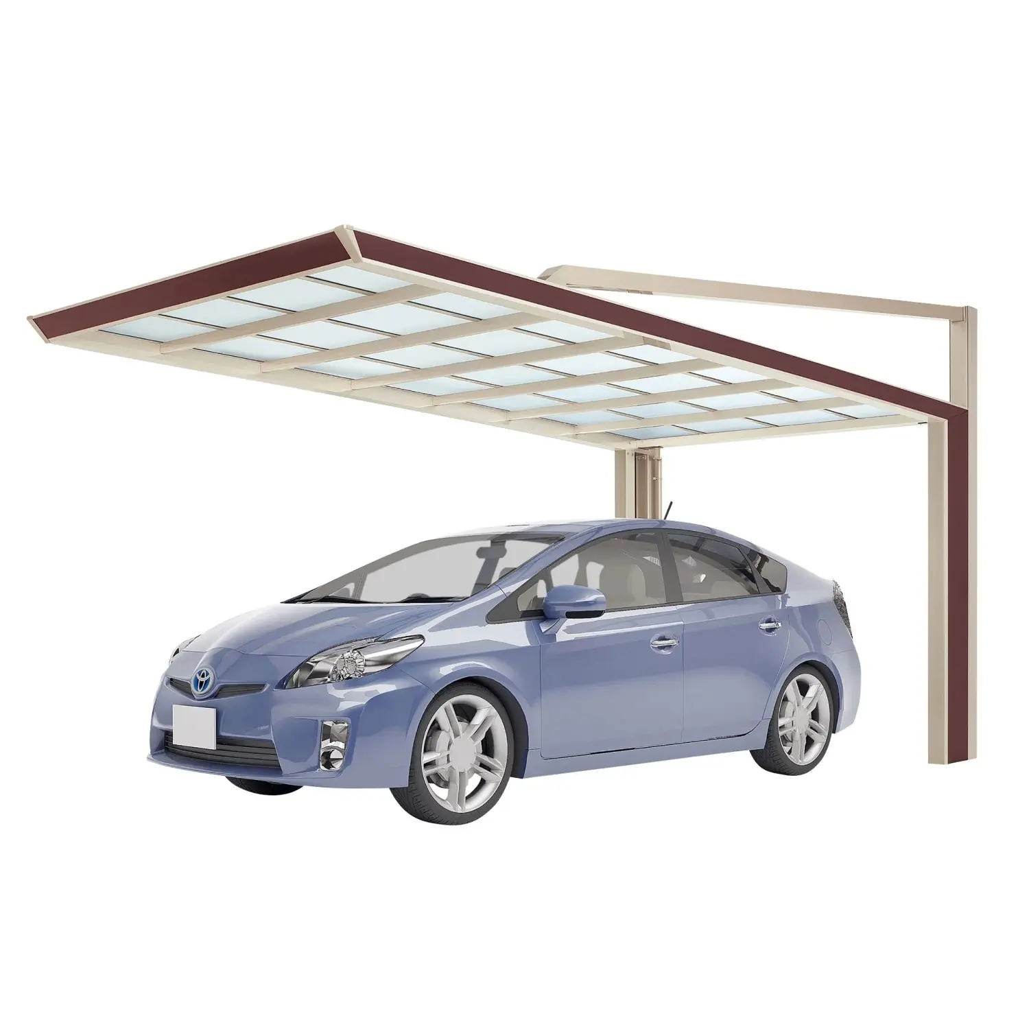 Ximax Přístřešek na auto My-Port Next Typ 60 Typ 2351 sépiová hnědá 233 x 515 cm