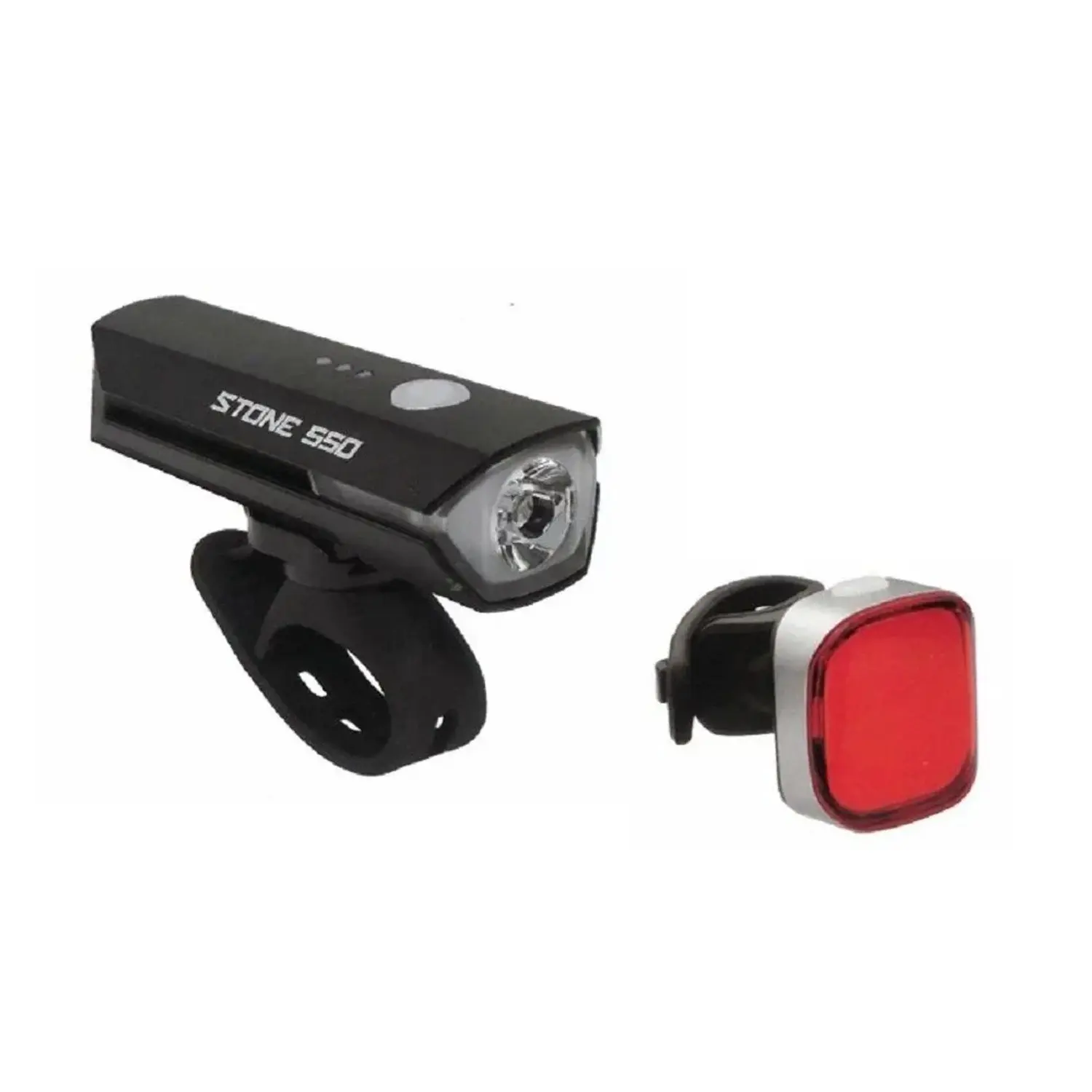 CAPPA RACING Sada světel na kolo - přední a zadní nabíjecí USB