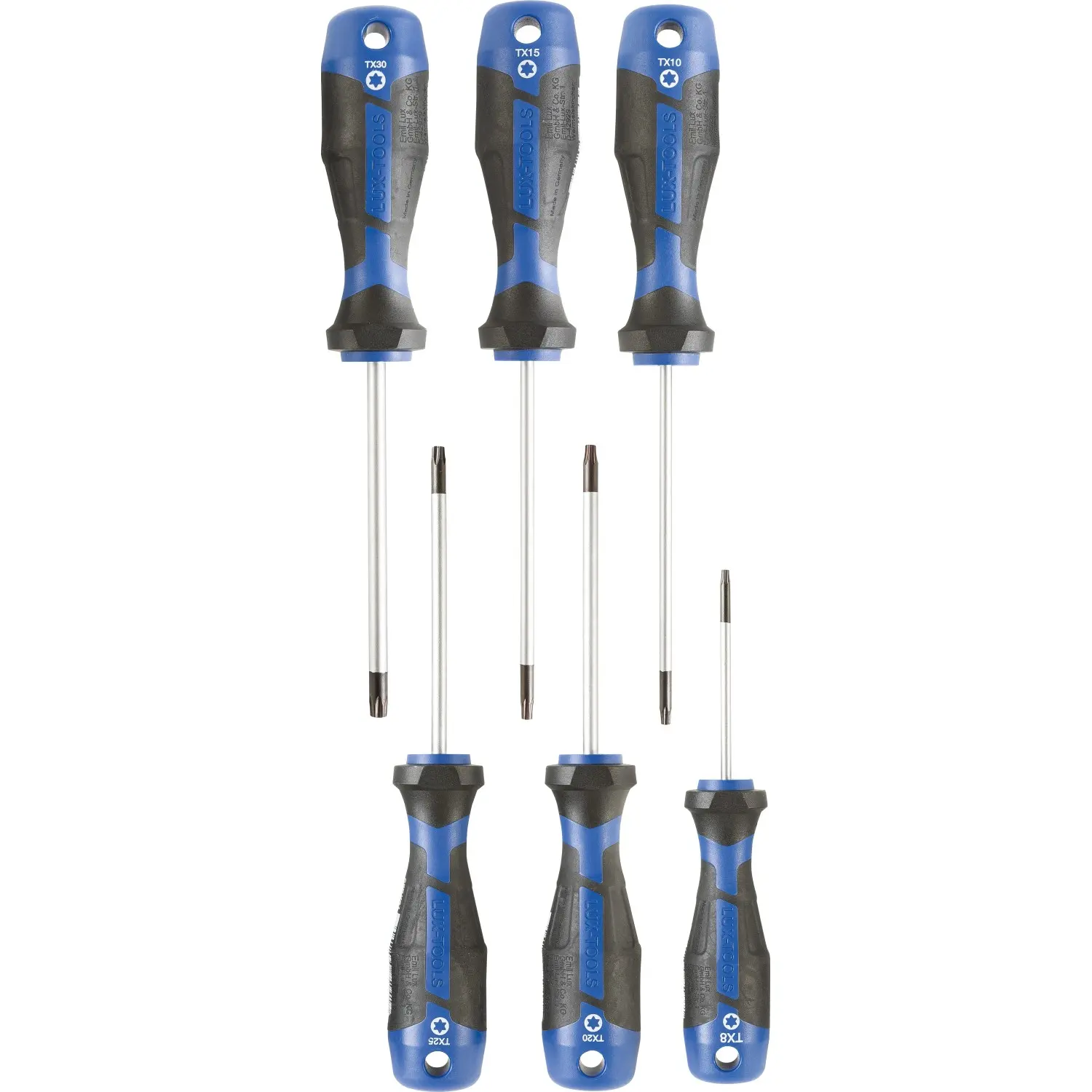 LUX-TOOLS Sada šroubováků Comfort TX, 6dílná