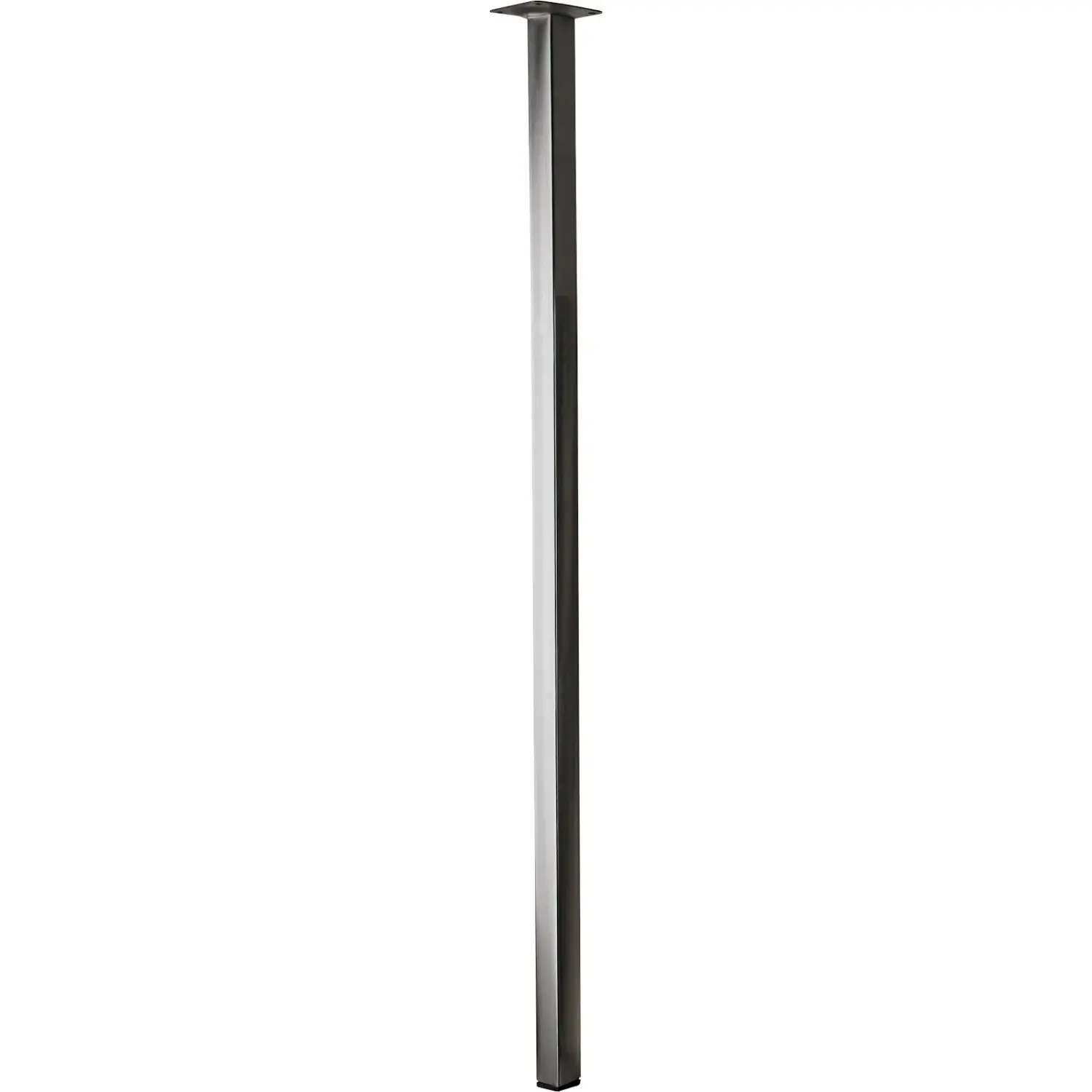 Hettich Nábytková noha hranatá, vzhled nerezu, 25 x 25 x 800 mm