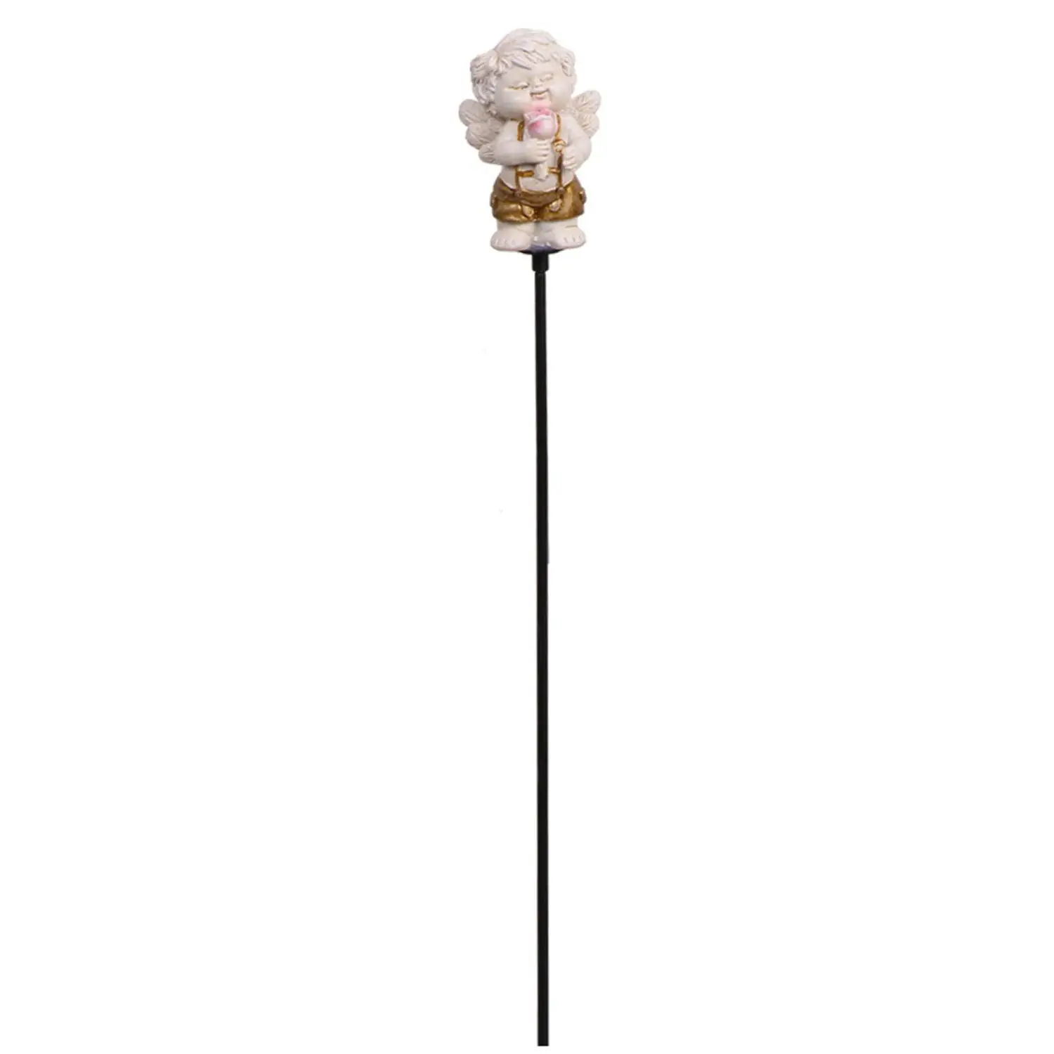 Mica Decorations Dekorativní zahradní zápich anděl-chlapec s růží , 75 cm
