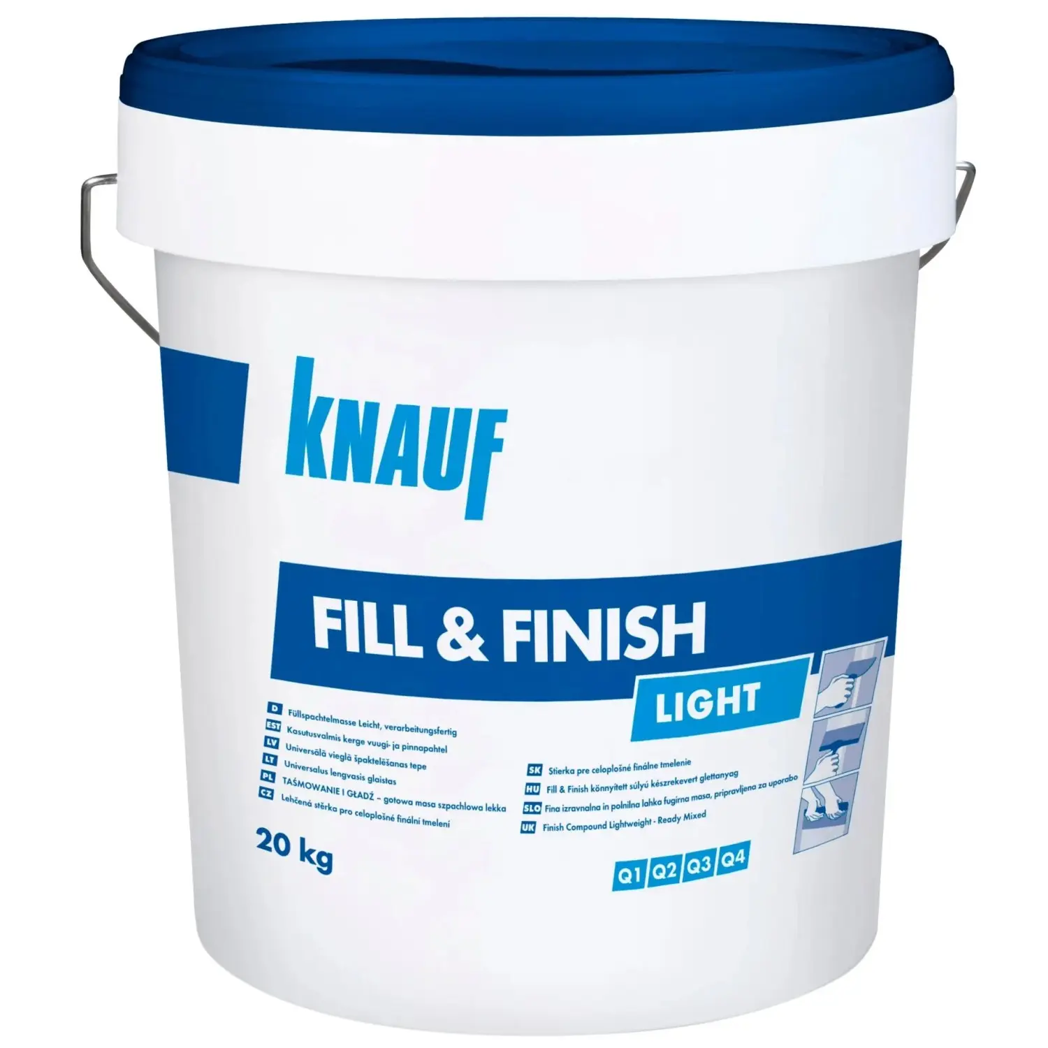 Knauf Lehčená stěrka pro celoplošné finální tmelení FILL & FINISH LIGHT, 20 kg
