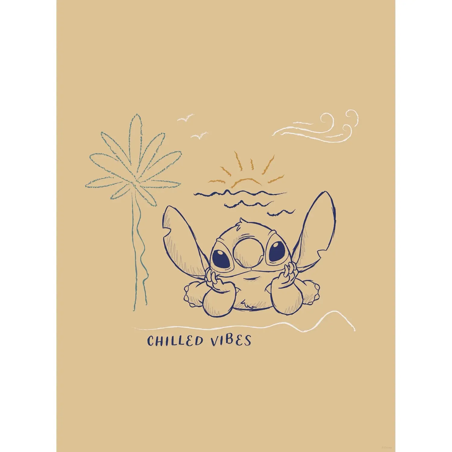 Komar Plakát Disney Lilo and Stitch Chilled Vibes 30 x 40 cm