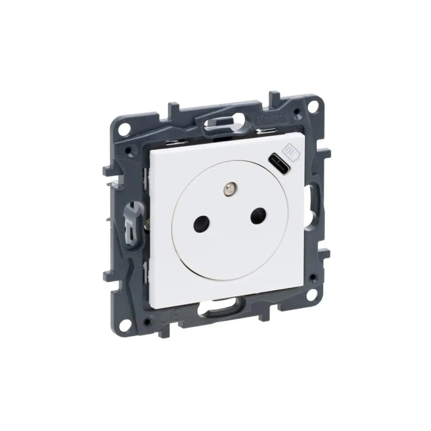 Legrand Valena LIFE zásuvka s USB-C nabíjením 1500mA bílá 753136