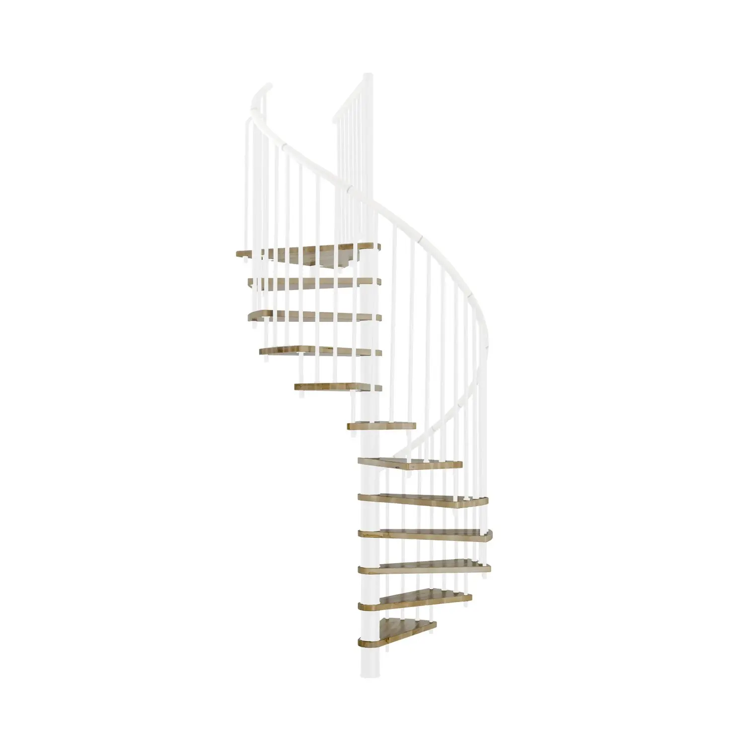 Minka STAIRS Kombinované točité schodiště Spiral Effect dub/bílá pr. 160 cm