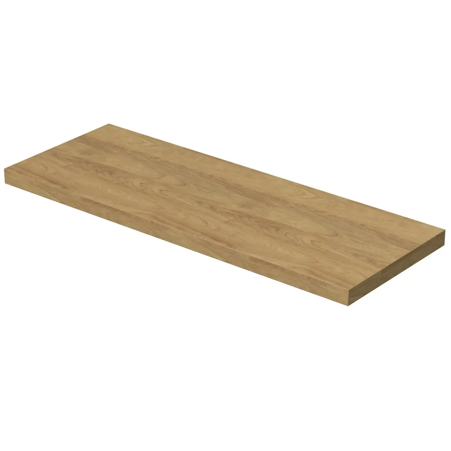 INTEDOOR Umyvadlová deska BEE bez výřezu, š. 150 cm, dub Hickory