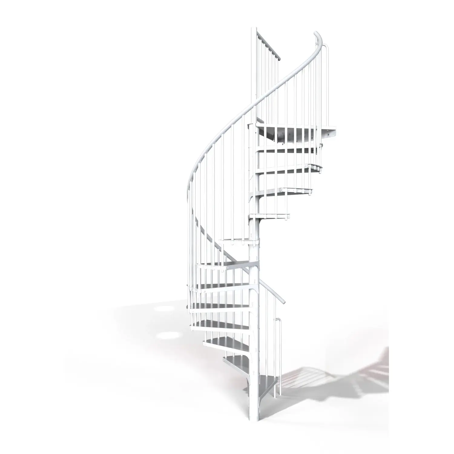 Minka STAIRS Kovové točité schodiště Rondo Smart bílé pr. 140 cm