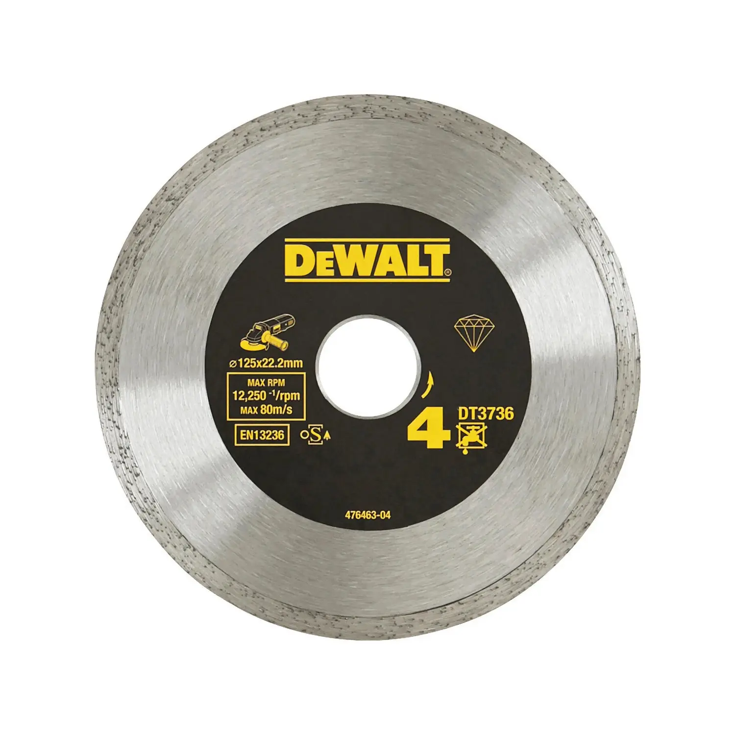 DeWALT Sintrovaný diamantový řezný kotouč DT3736 pr. 125 x 22,23 mm