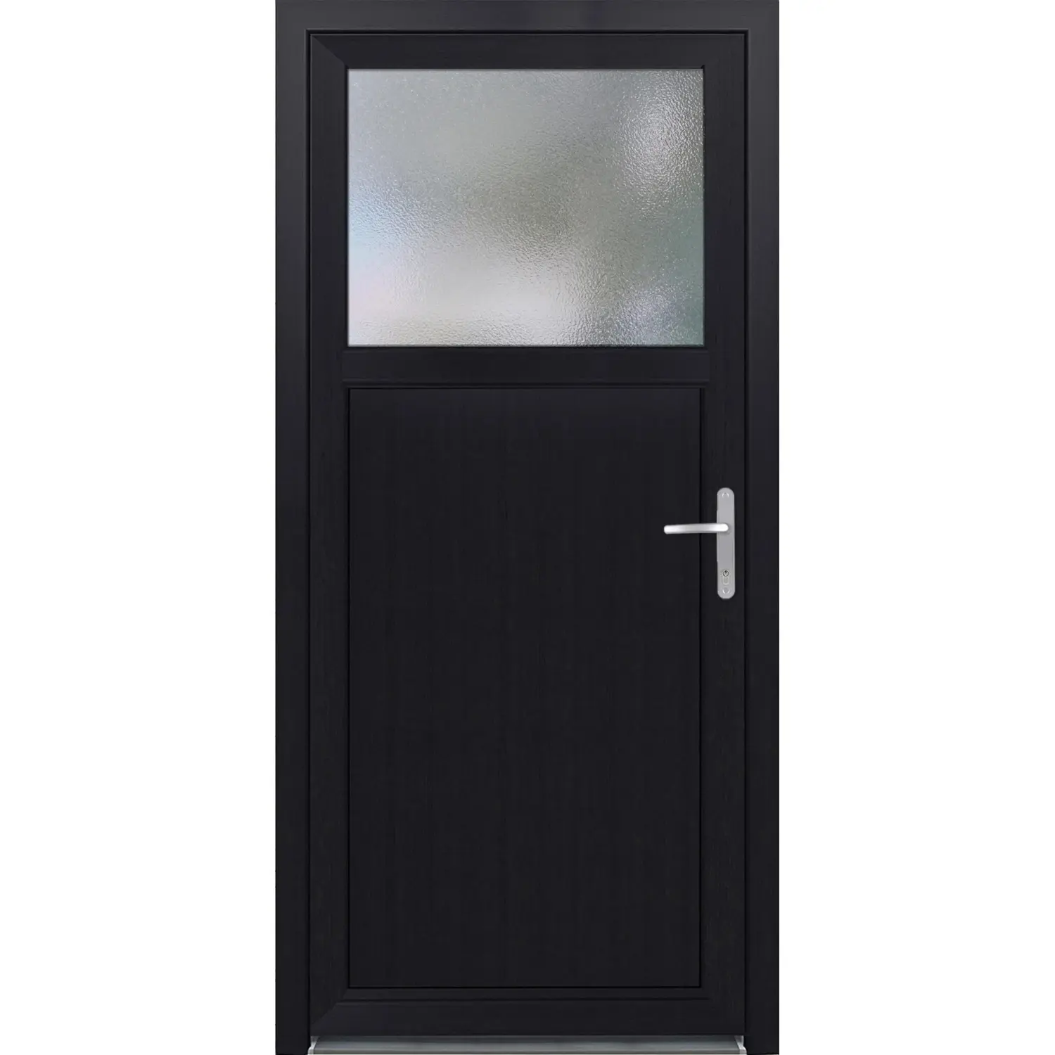 Panto Plastové vedlejší vchodové dveře K504, bílá/antracitová 98 x 198 cm, P