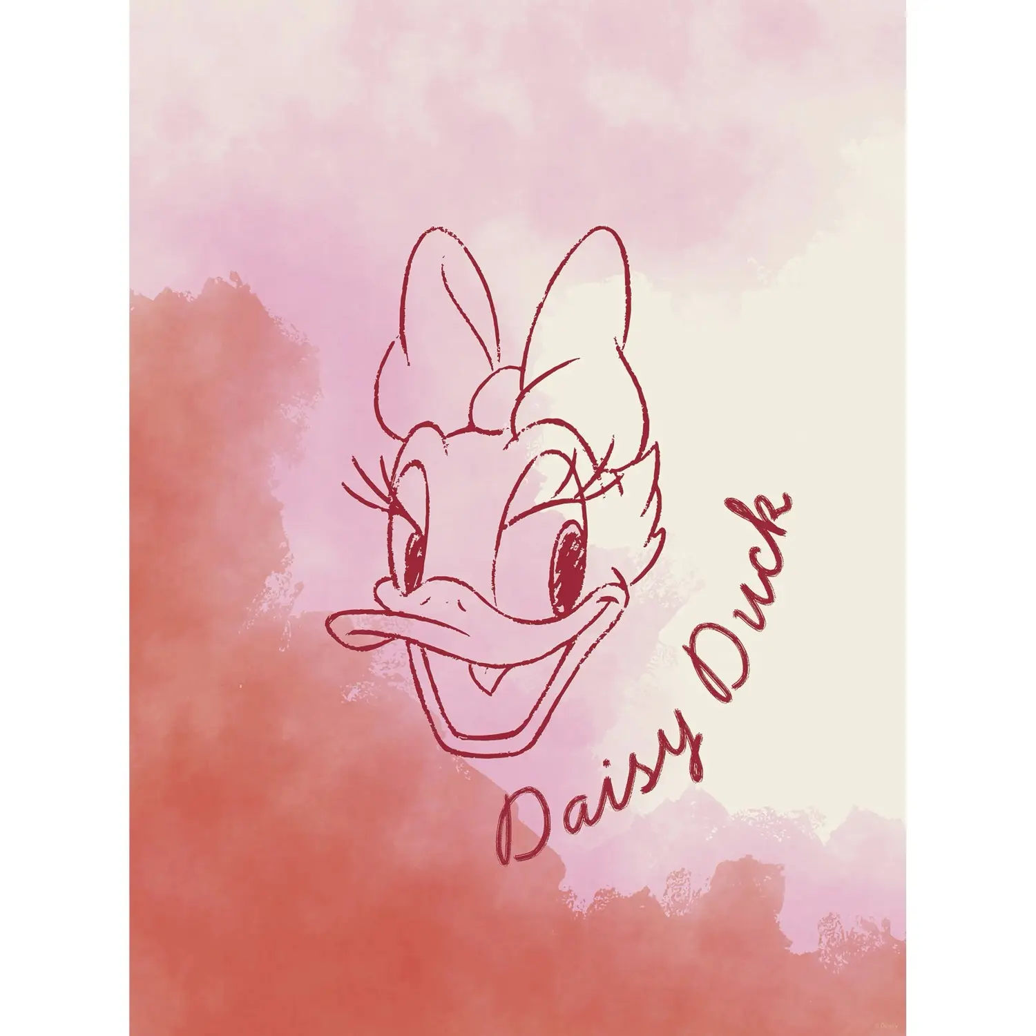 Komar Plakát Disney Daisy Duck Watercolours 30 x 40 cm