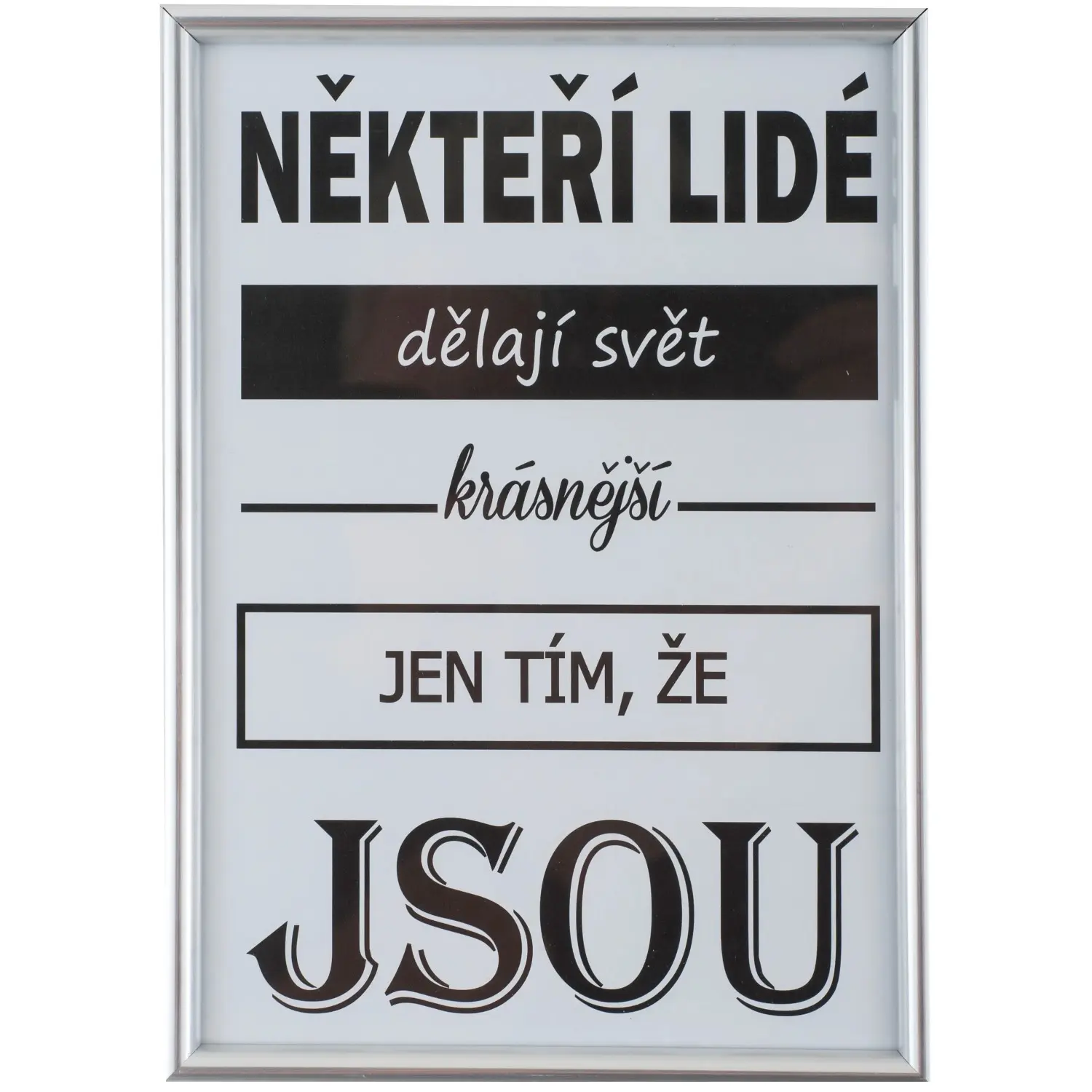 Bondecor Fotorámeček plastový FAST stříbrný 30 x 40 cm