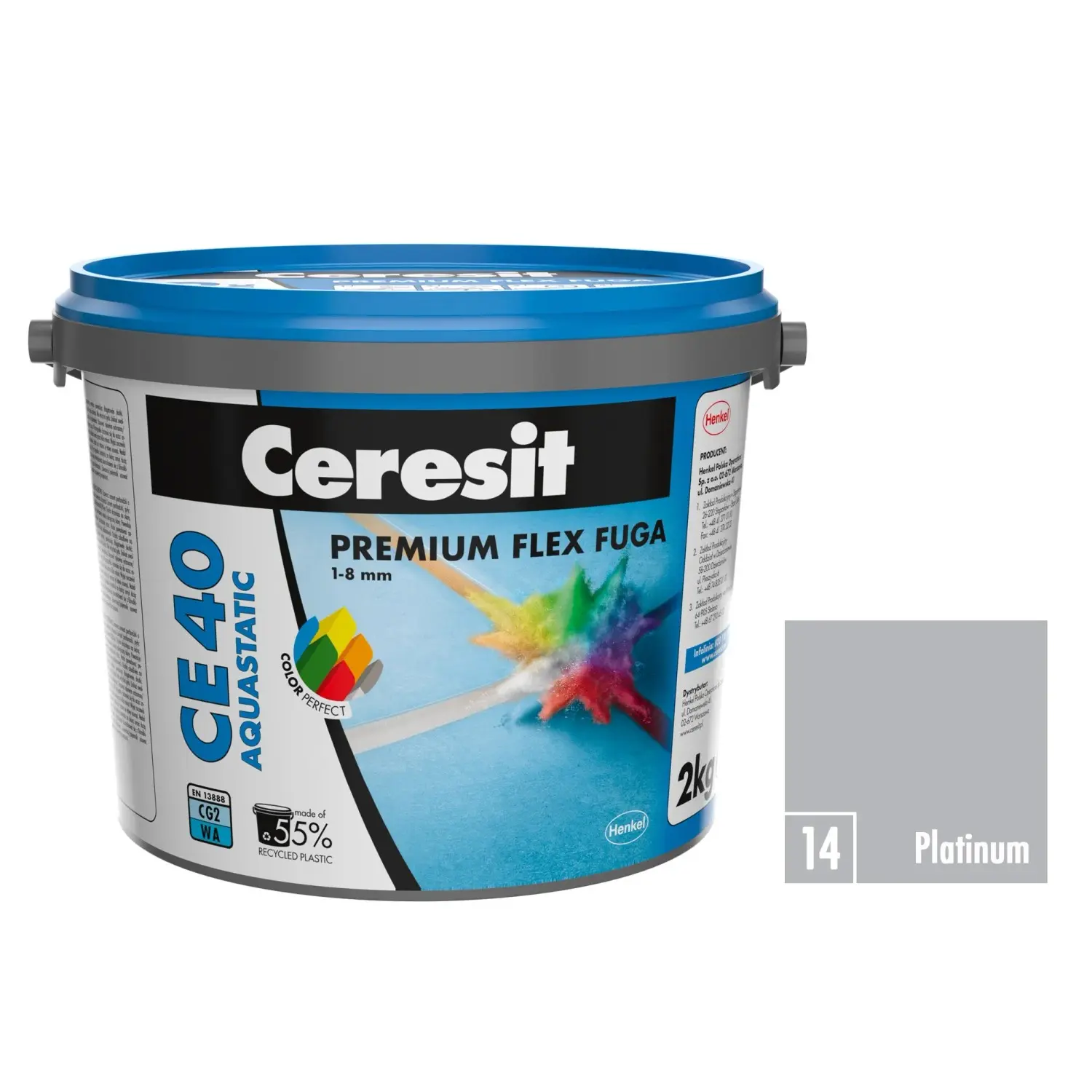 Ceresit Flexibilní spárovací hmota CE 40 Aquastatic Platinum, 2 kg