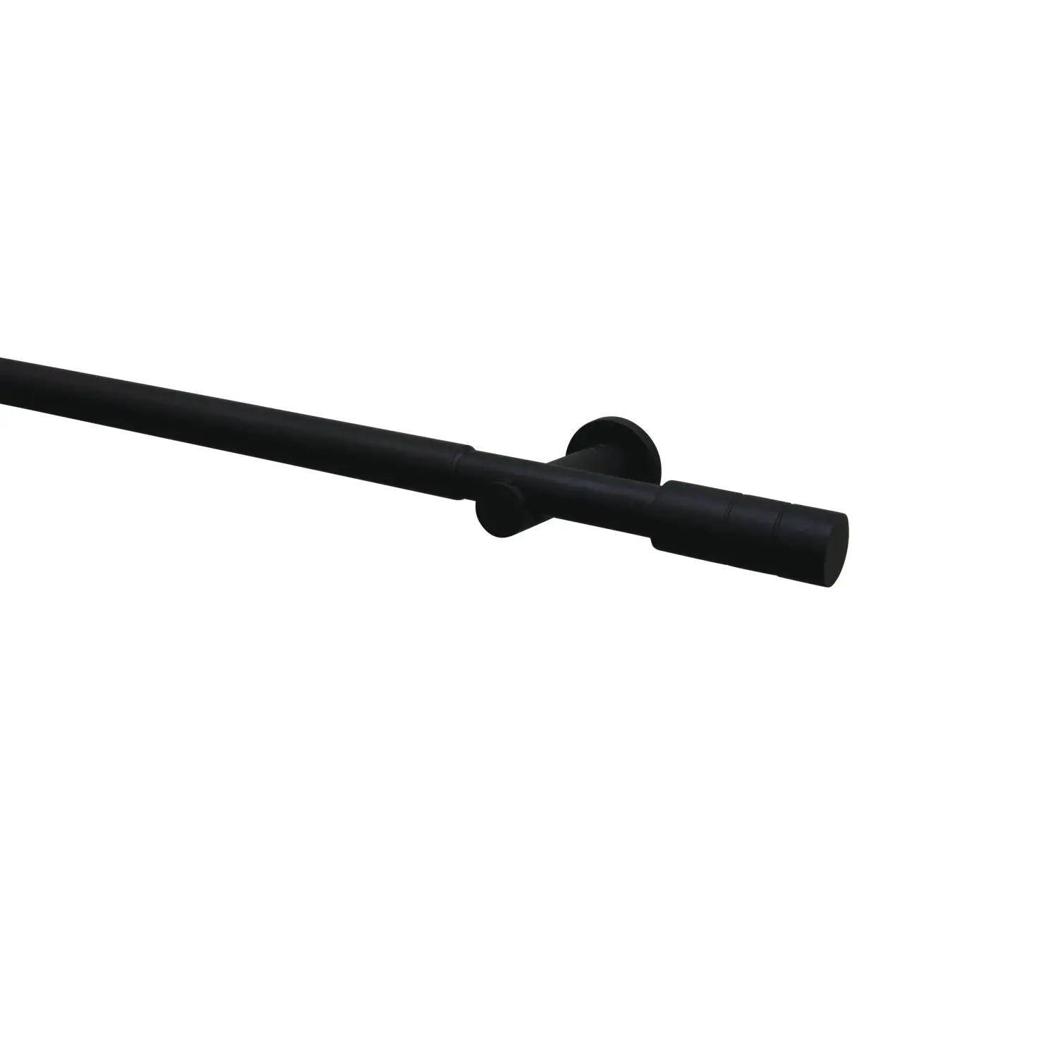 Gardinia Záclonová souprava Zylinder černá 1 tyč pr. 22/25 mm, 190-360 cm