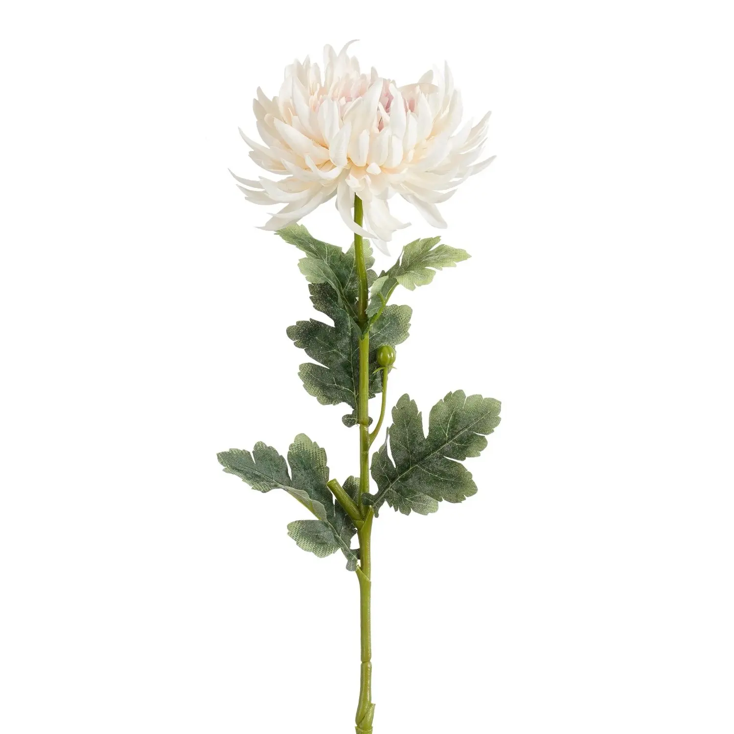 Mica Decorations Umělá květina chryzantéma krémová 60 cm