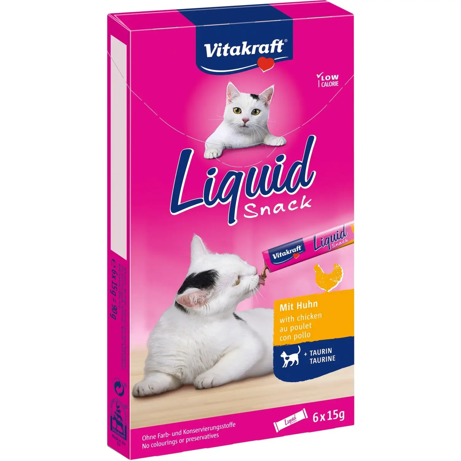 Vitakraft Pamlsky pro kočky Liquid Snack kuřecí 6 x 15 g