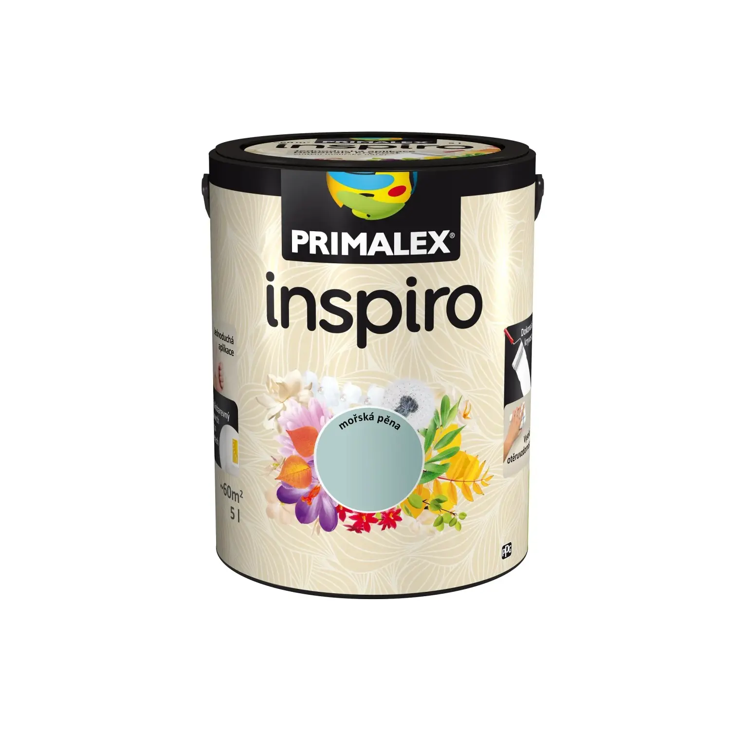 PRIMALEX Barevný vnitřní malířský nátěr Inspiro mořská pěna 5 l