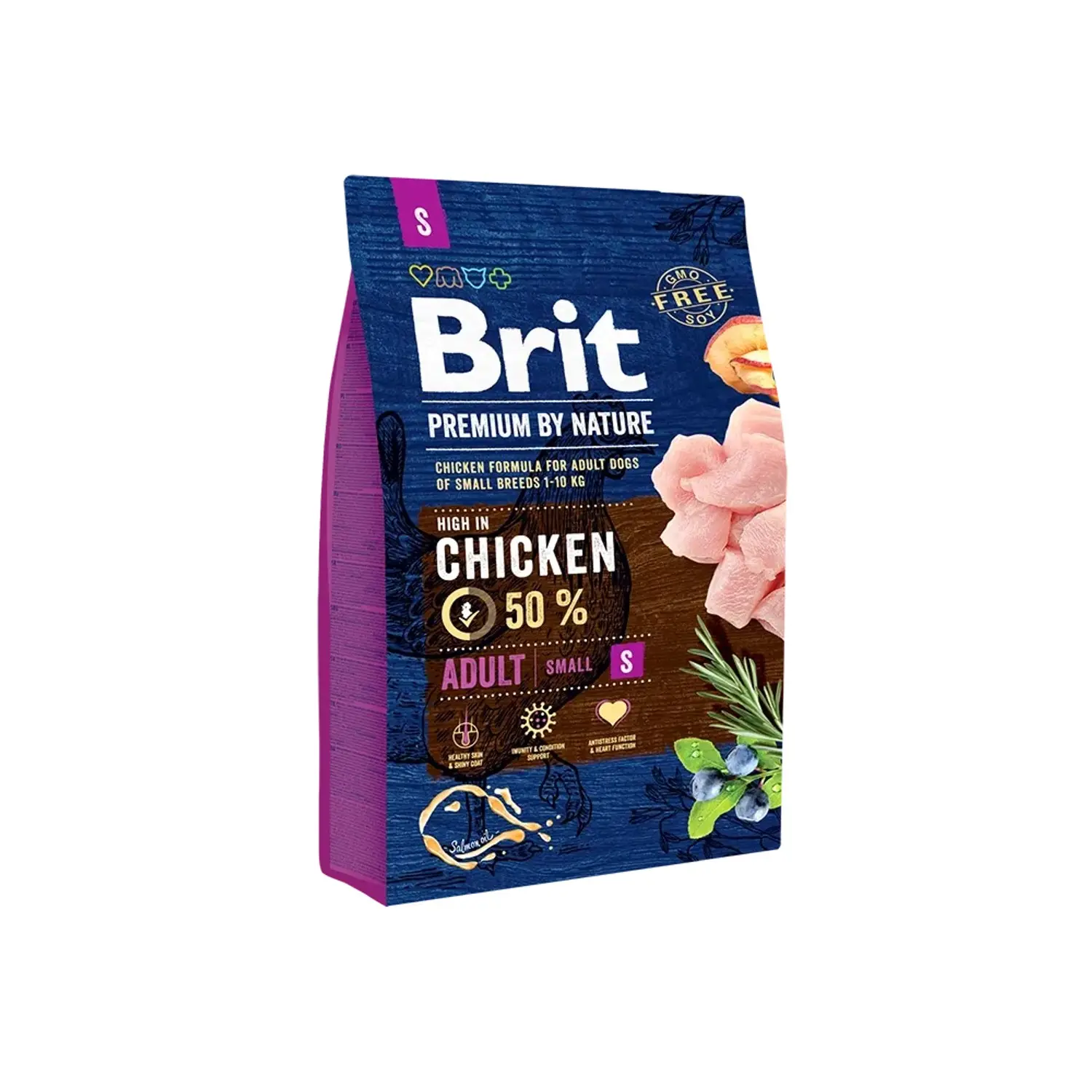 Brit Granule pro psy Premium by Nature ADULT S 1-10 kg s kuřecím 3 kg