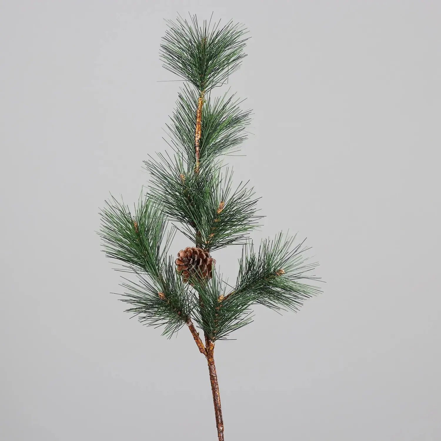 DPI Umělá větvička borovice s šiškou 80 cm