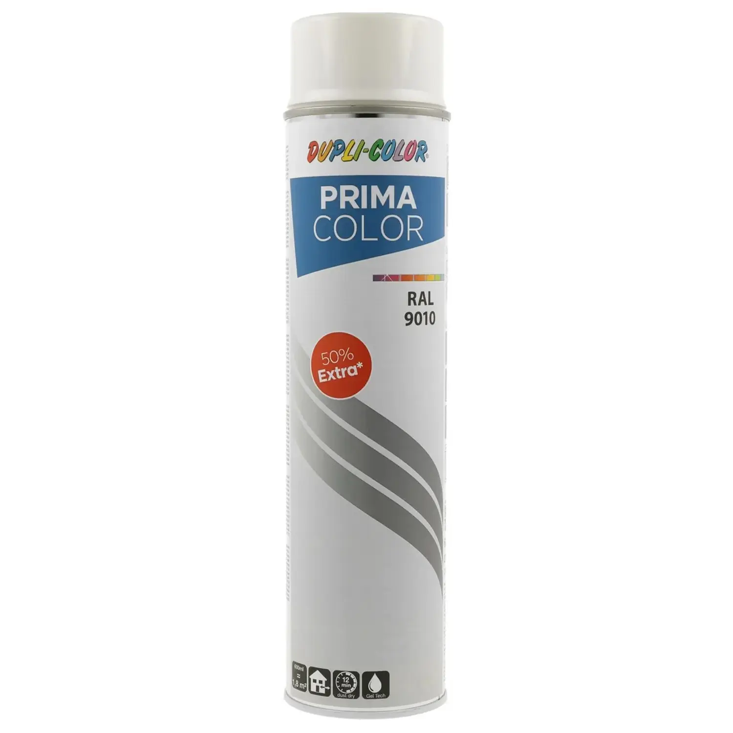 DUPLI-COLOR Uni lak ve spreji PRIMA COLOR RAL 9010 čistě bílá lesklá 600 ml