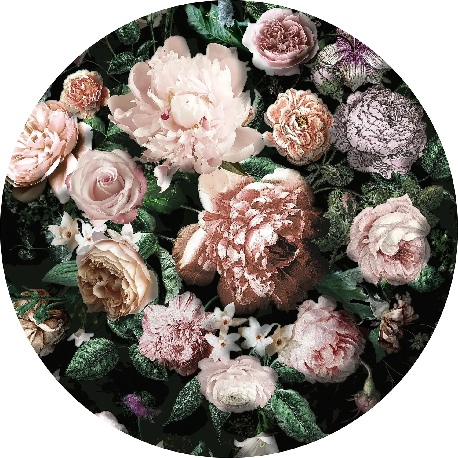 Komar Samolepicí vliesová fototapeta Dot Flower Couture pr. 125 cm