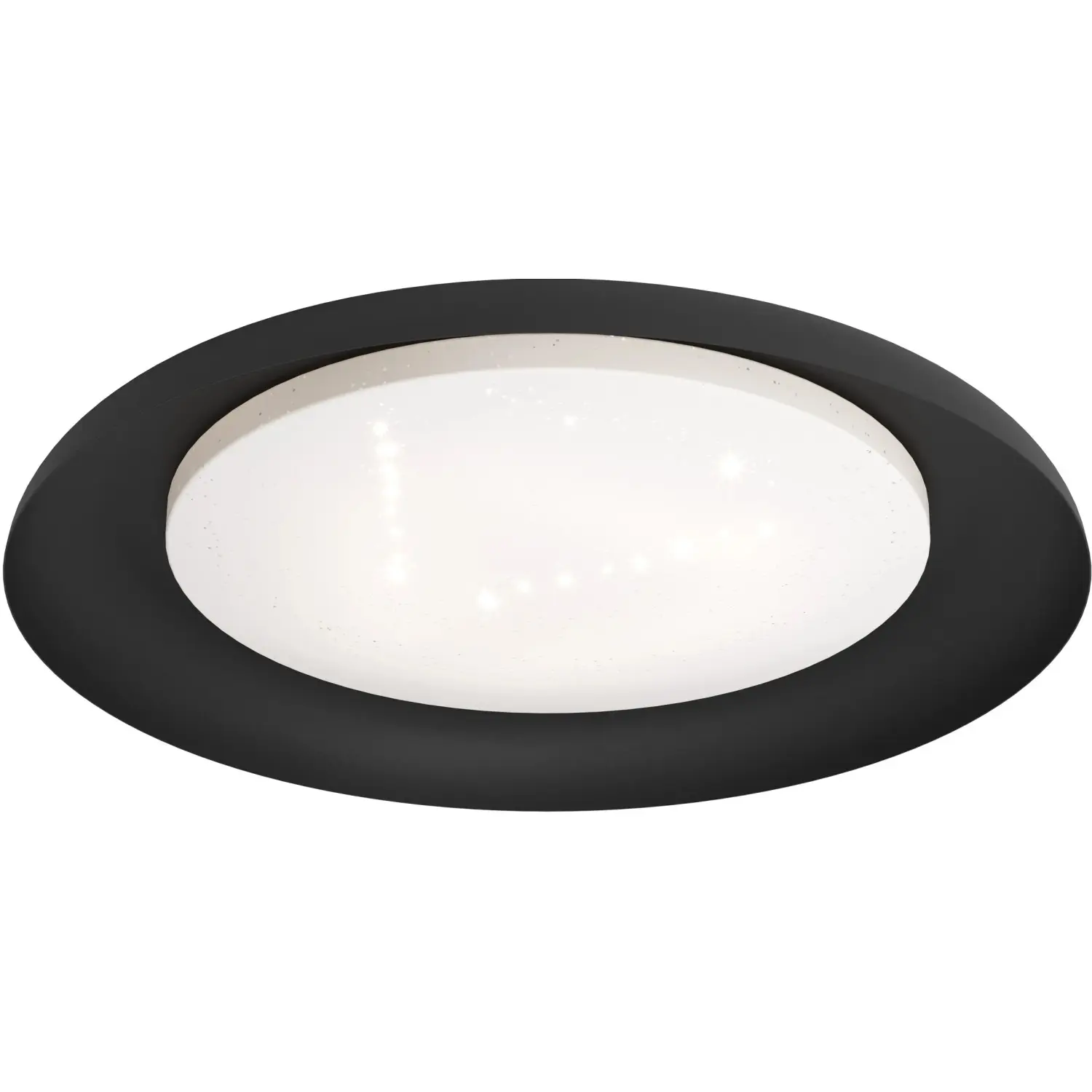 EGLO LED stropní svítidlo Penjamo s krystalovým efektem, černo-bílé, pr. 46,5 cm