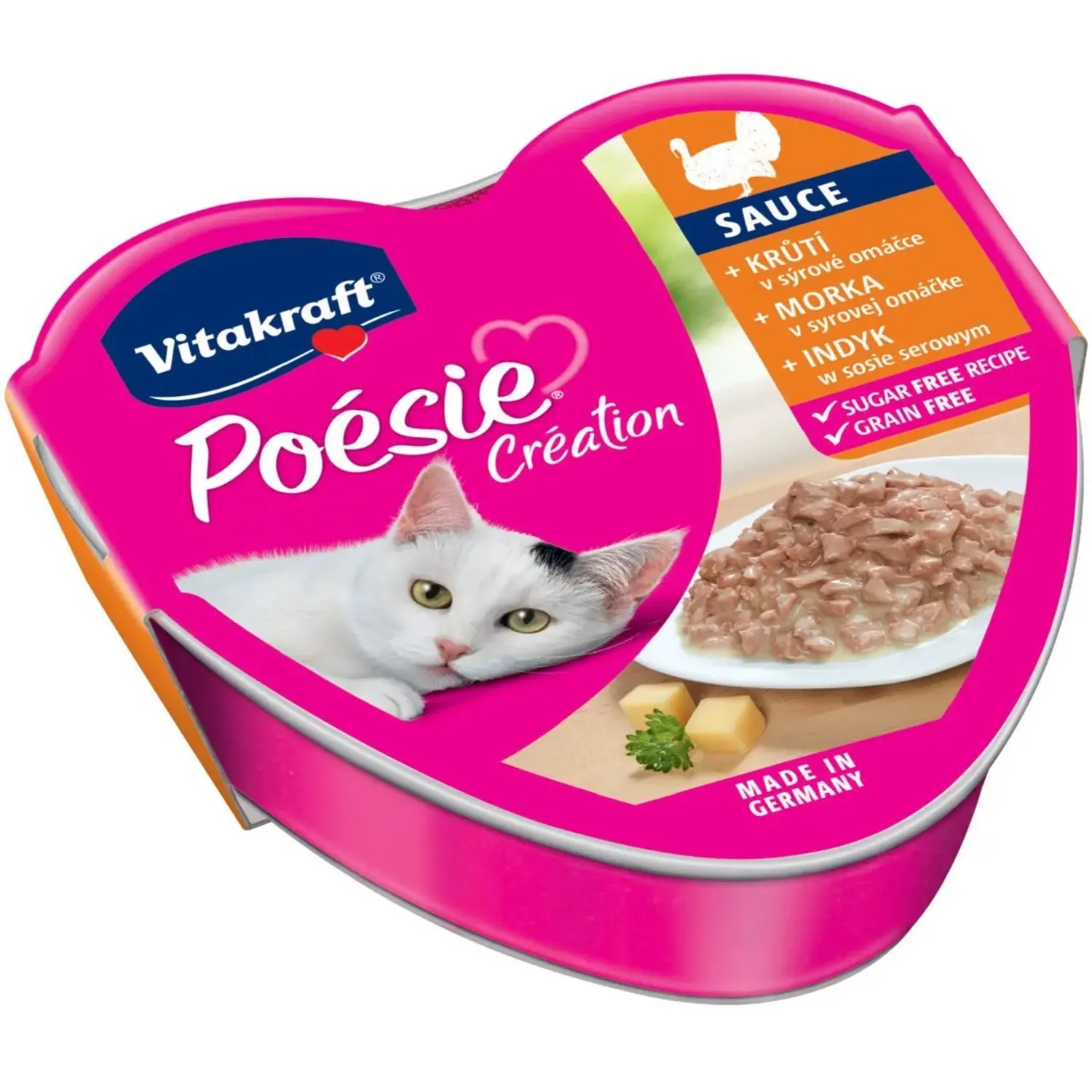 Vitakraft Vaničky pro kočky Poésie Creation krůta se sýrem ve šťávě 1 x 85 g