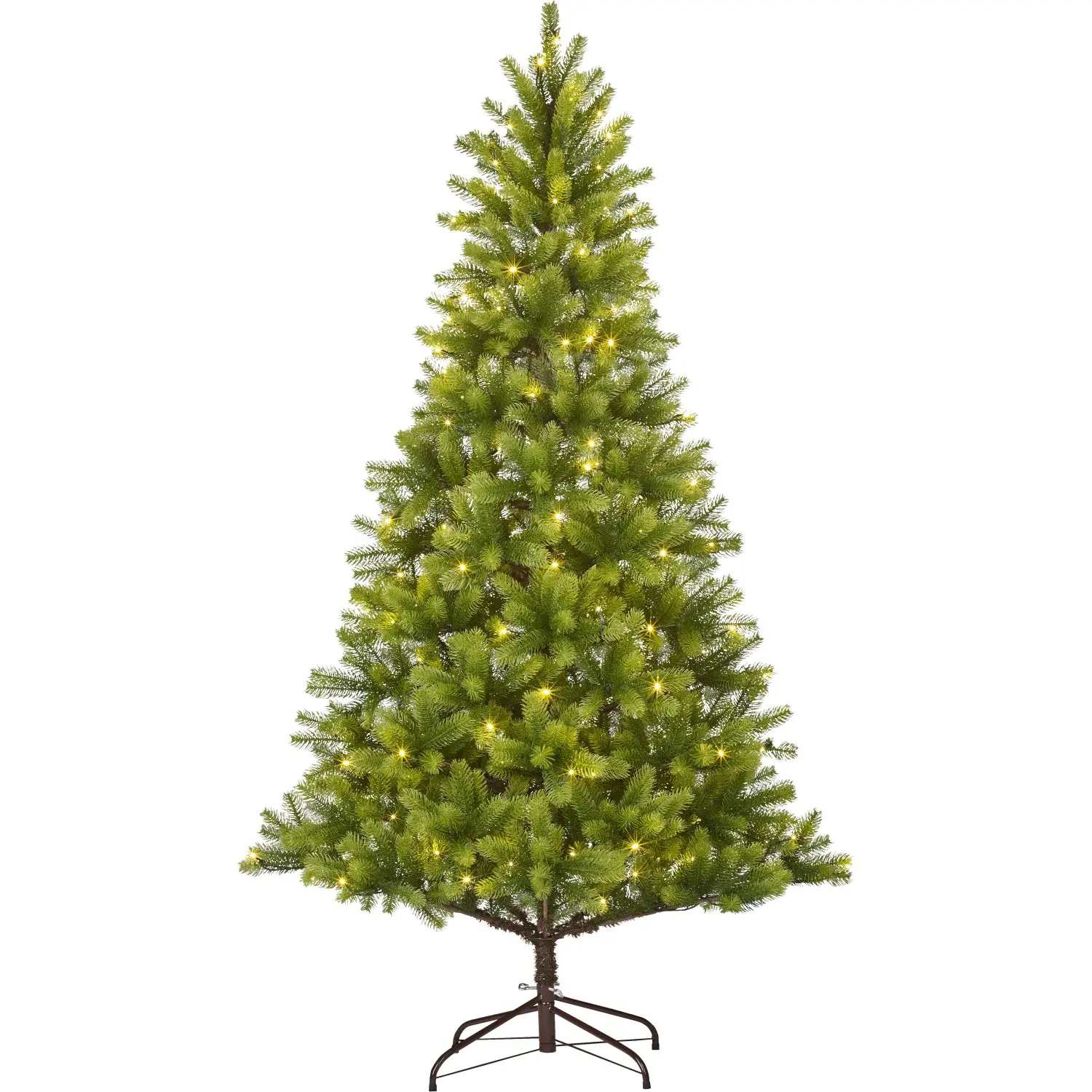 VLC Umělý vánoční stromek jedle NAGANO zelená, 160xLED, 922xvětev, pr. 108x180cm