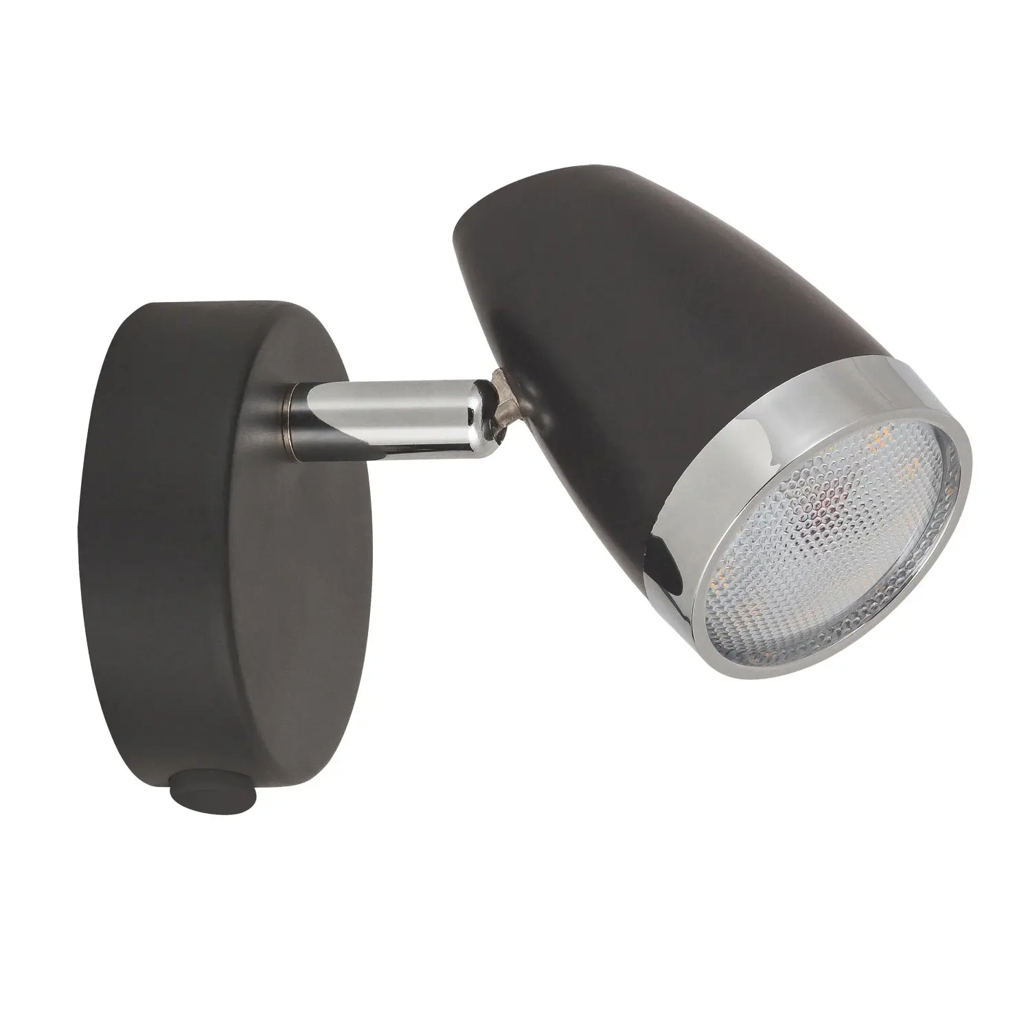 Rabalux Nástěnné 1bodové svítidlo Karen, 4 W, 280 lm, 3000 K, antracit/chrom