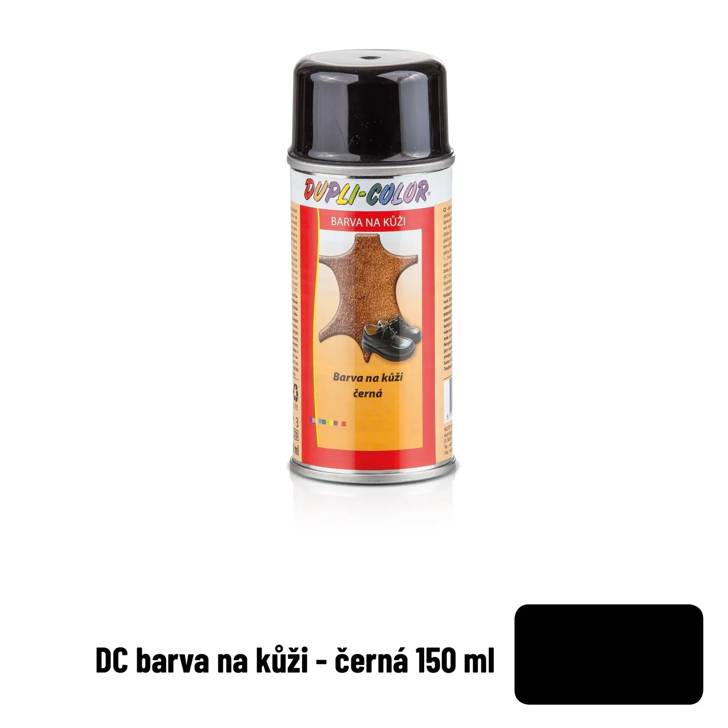 DUPLI-COLOR Barva na kůži ve spreji 150 ml, černá