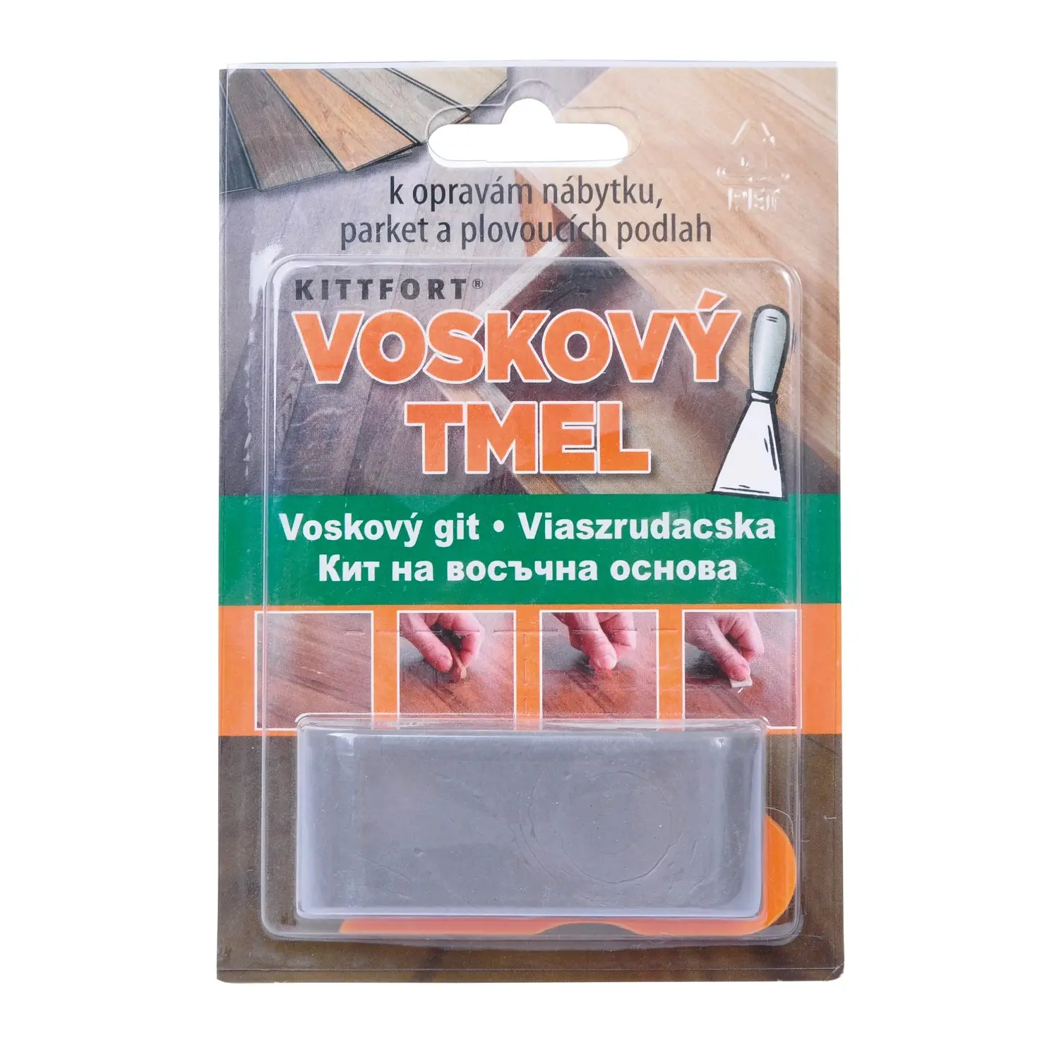 KITTFORT Voskový tmel šedý 12 g