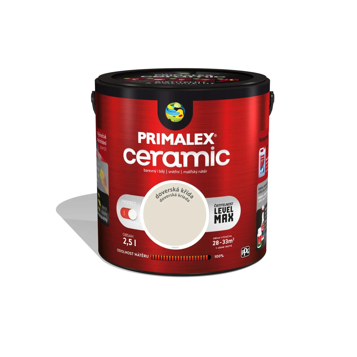 PRIMALEX Vnitřní malířský nátěr Ceramic Doverská křída 2,5 l