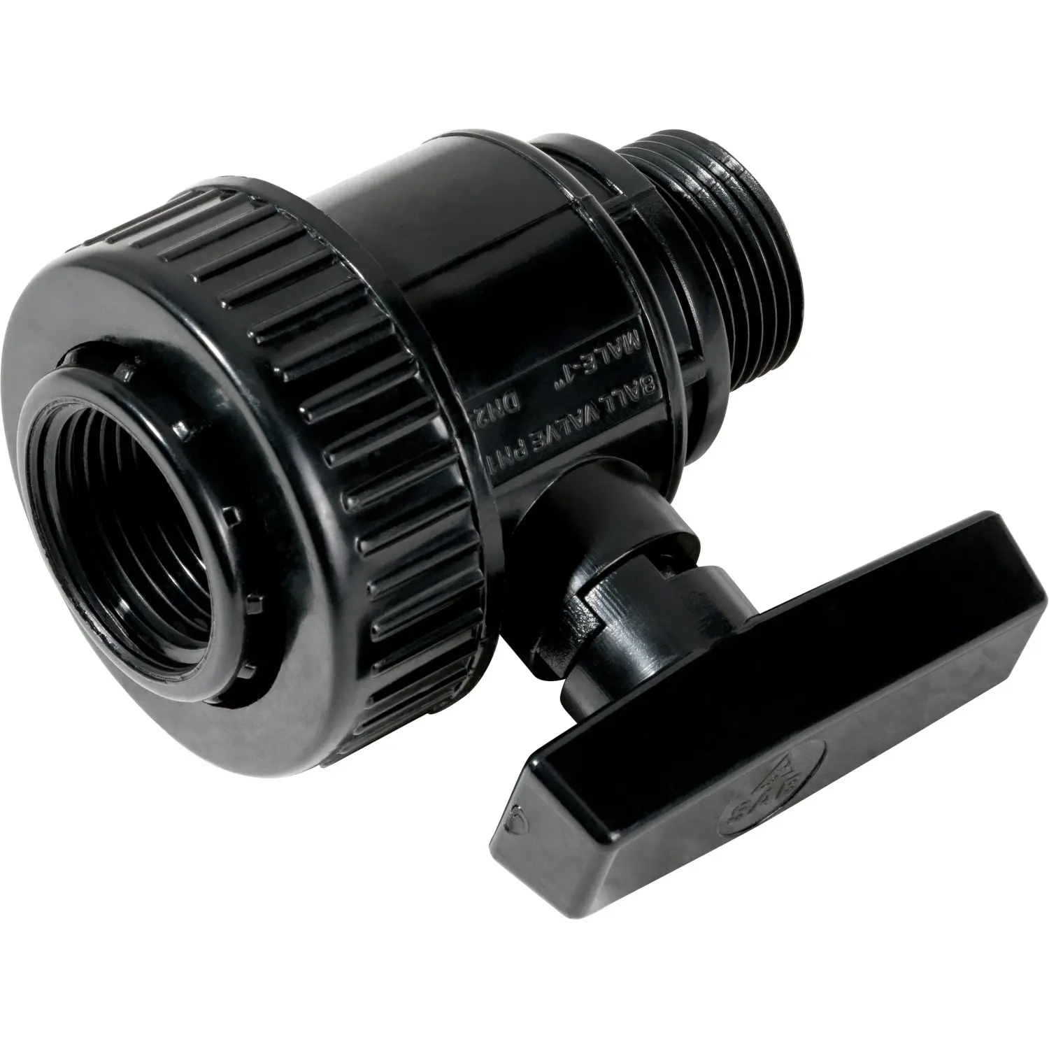 LUX-TOOLS PE kohout 30,3 mm (1") s vnějším závitem 33,3 mm (1")