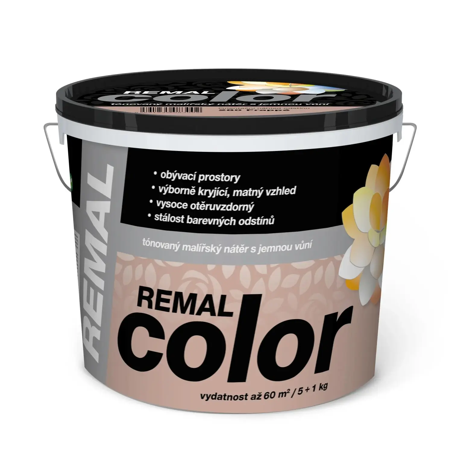 REMAL Color Tónovaný malířský nátěr s jemnou vůní, 280 Frappé, 5 + 1 kg