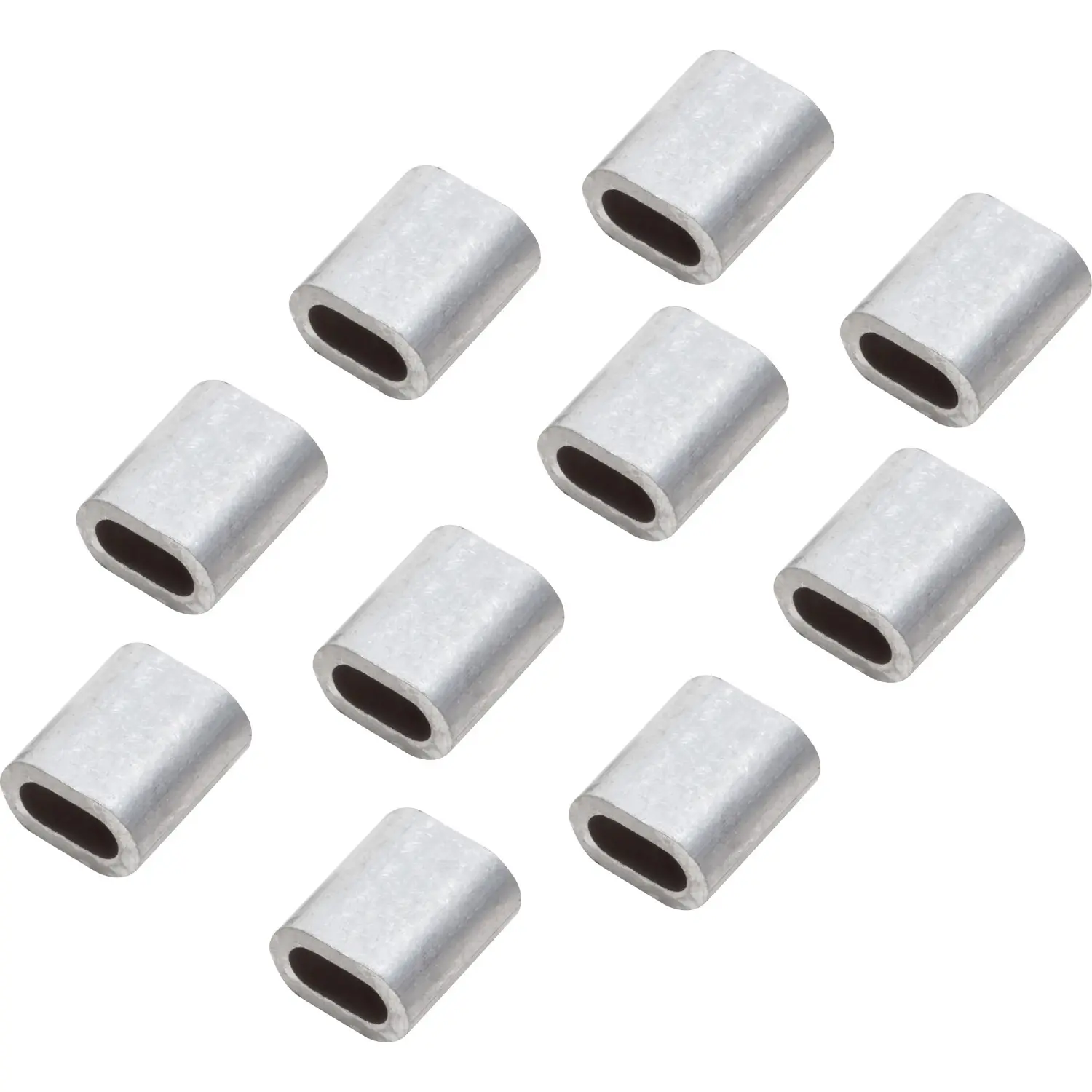 LUX-TOOLS Lanová lisovací svorka, hliník, 10 ks, pr. 2 mm