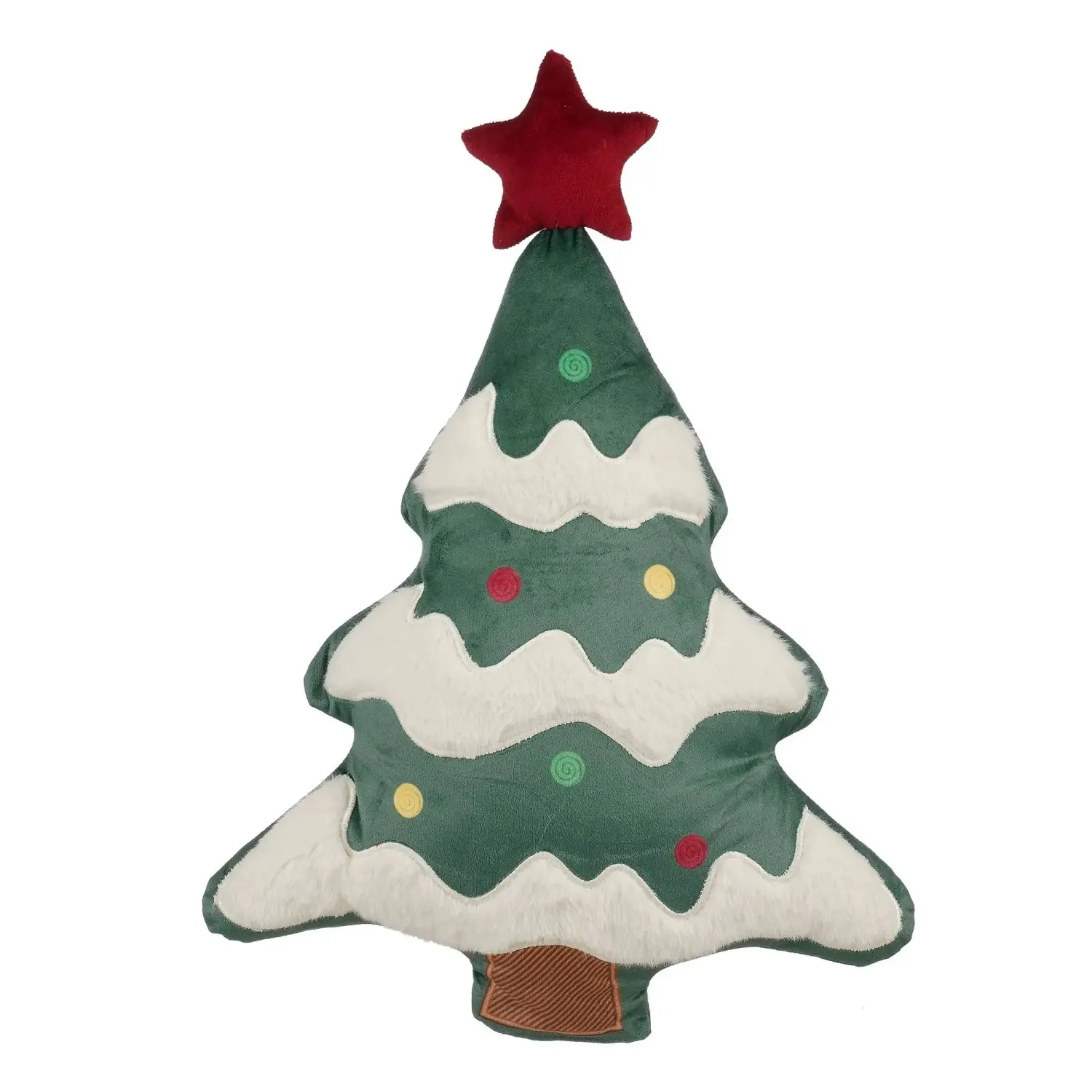Mica Decorations Polštář Vánoční stromeček, zelený, 44 x 32 x 10 cm