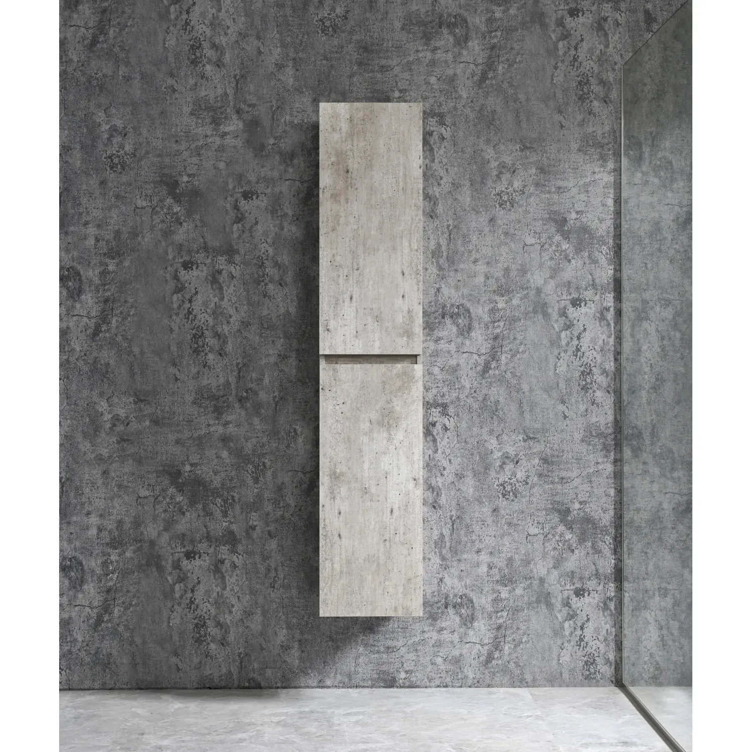Sanotechnik Závěsná vysoká koupelnová skříňka Corbo, stříb.dub, 150 x 30 x 30 cm