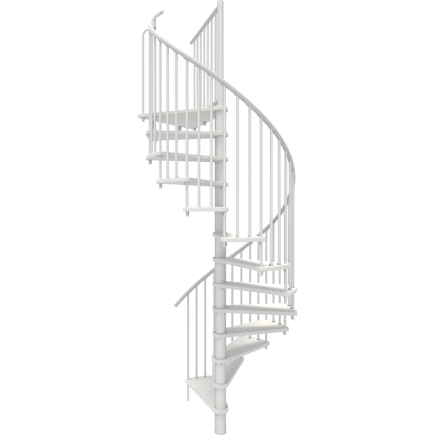 Minka STAIRS Kombinované točité schodiště Spiral Smart bílá/bílá pr. 140 cm