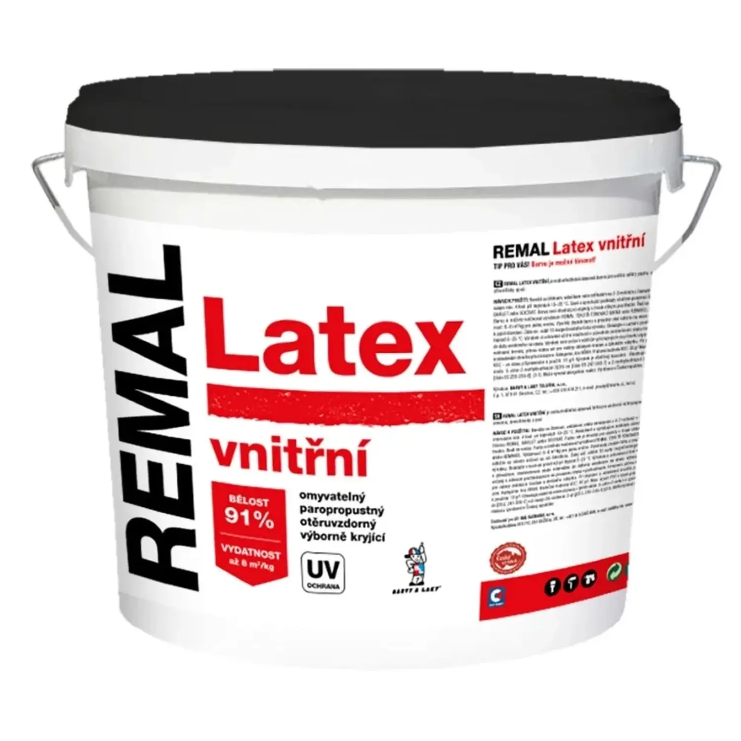 REMAL Latexový nátěr Latex V2064 vnitřní bílý 5 kg