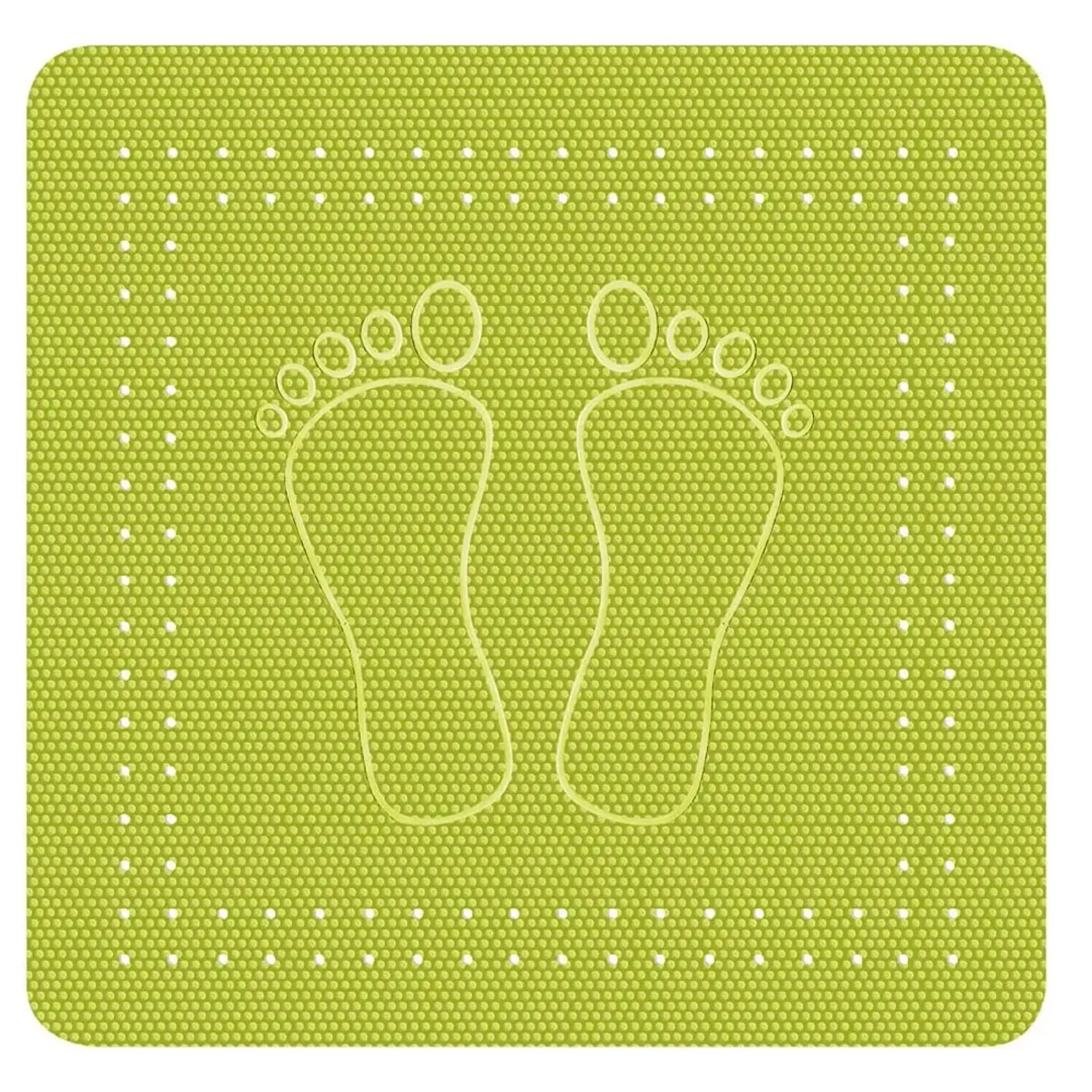 Kleine Wolke Protiskluzová podložka do sprchy FOOT kiwi 55 x 55 cm