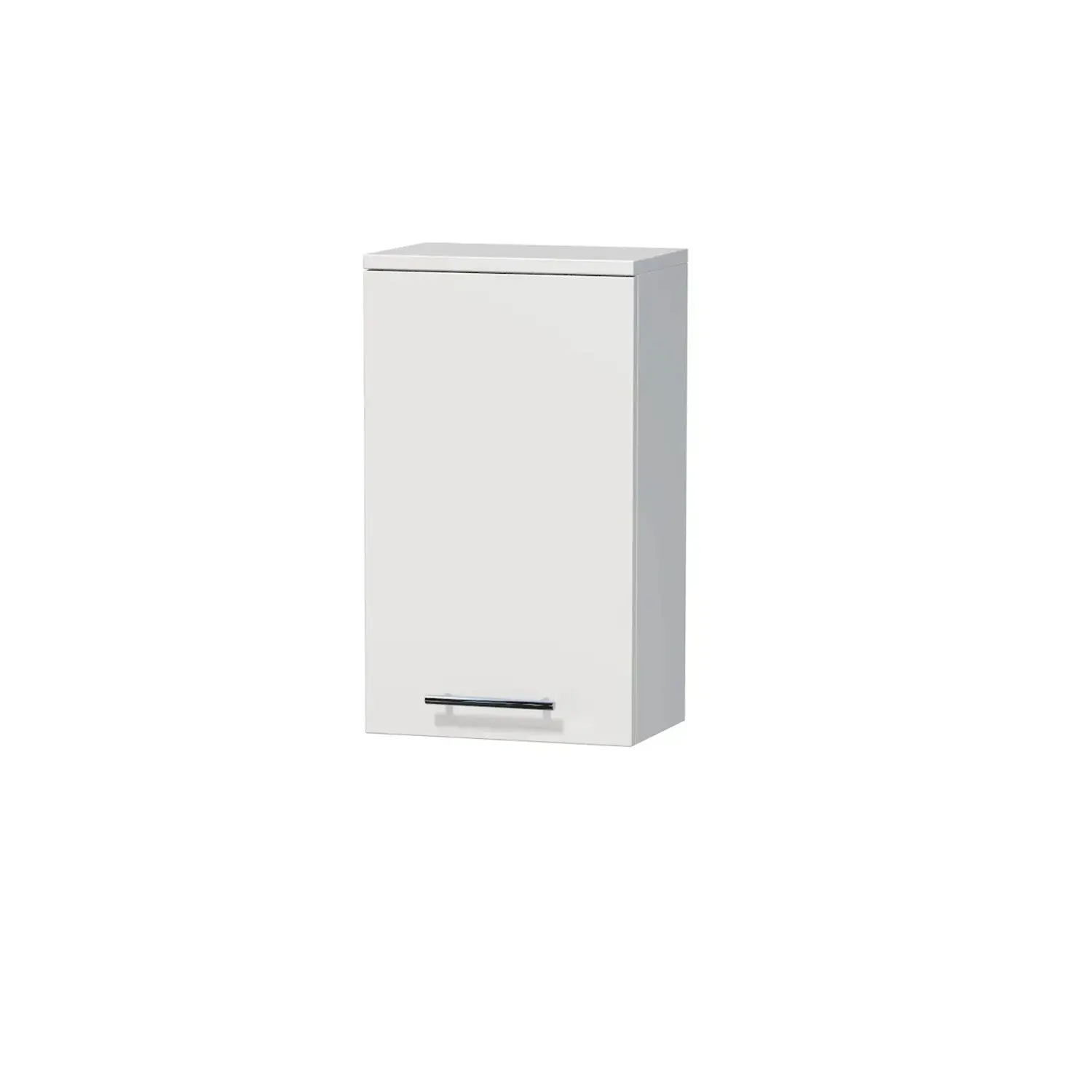 INTEDOOR Horní závěsná skříň BEE pravá, úchyt chrom, š. 35 cm, bílá lesk