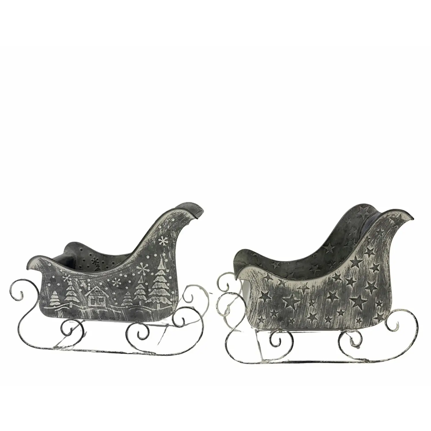 Boltze Sáně Salome, šedá, různé druhy, 36 x 13,5 x 28 cm