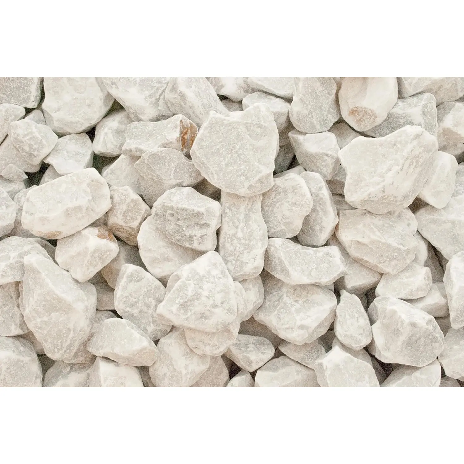 Mramorové kamenivo carrarská bílá 25-50 mm 25 kg PE pytel