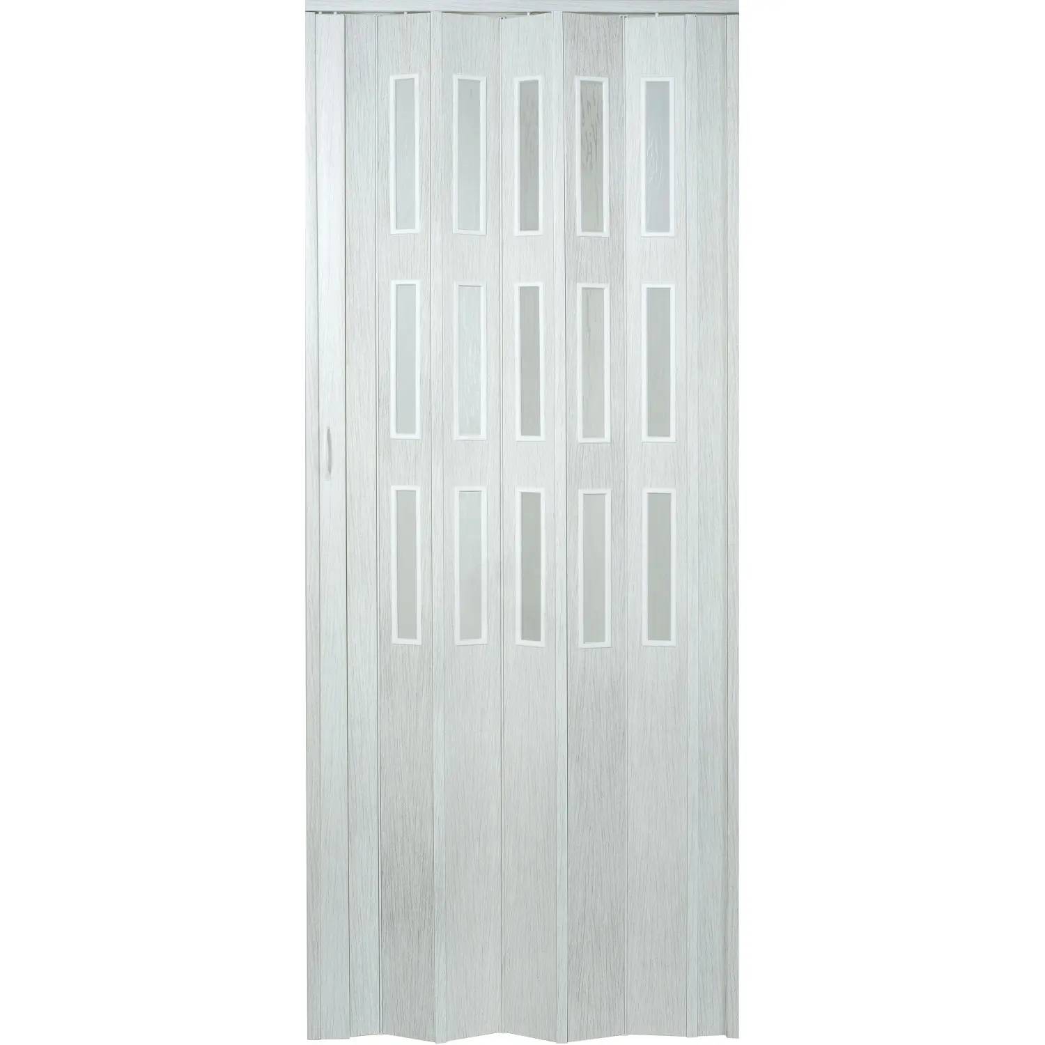 HOPA Plastové shrnovací dveře Matrix prosklené bříza 87 x 200 cm