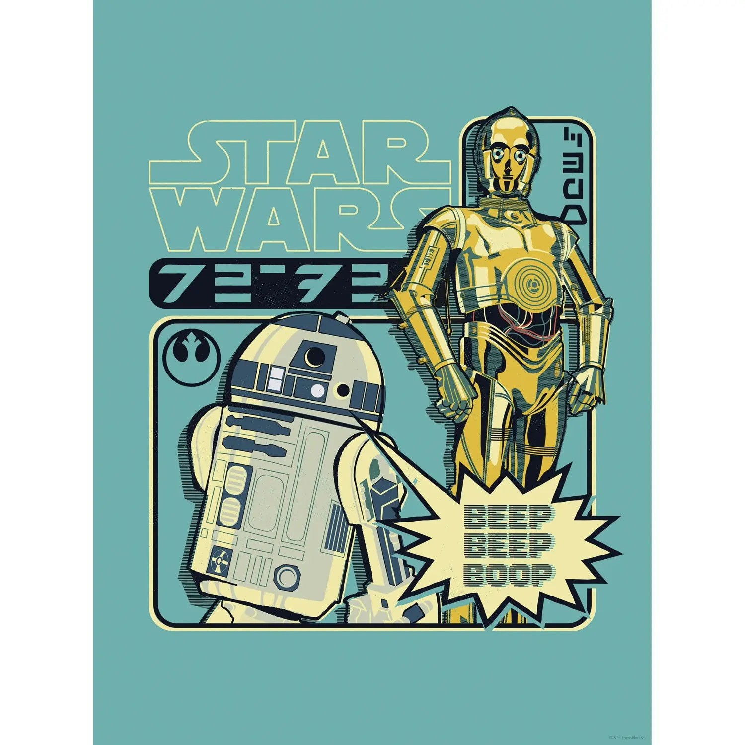Komar Plakát Star Wars Beep Boop 30 x 40 cm