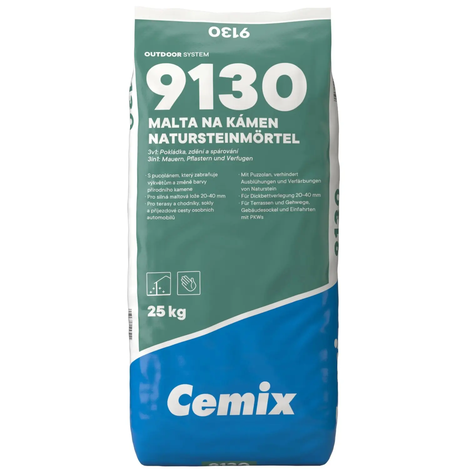 Cemix 9130 Malta na kámen, 25 kg
