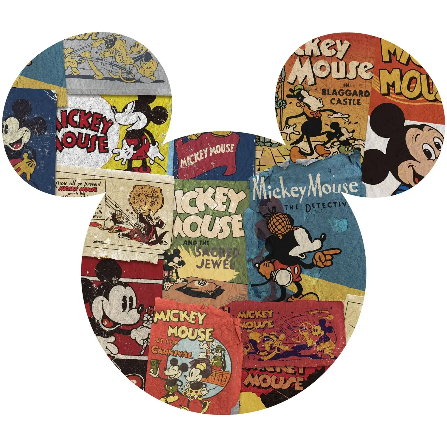 Komar Samolepicí vliesová fototapeta Dot Mickey Mouse Head Billboard pr.127 cm