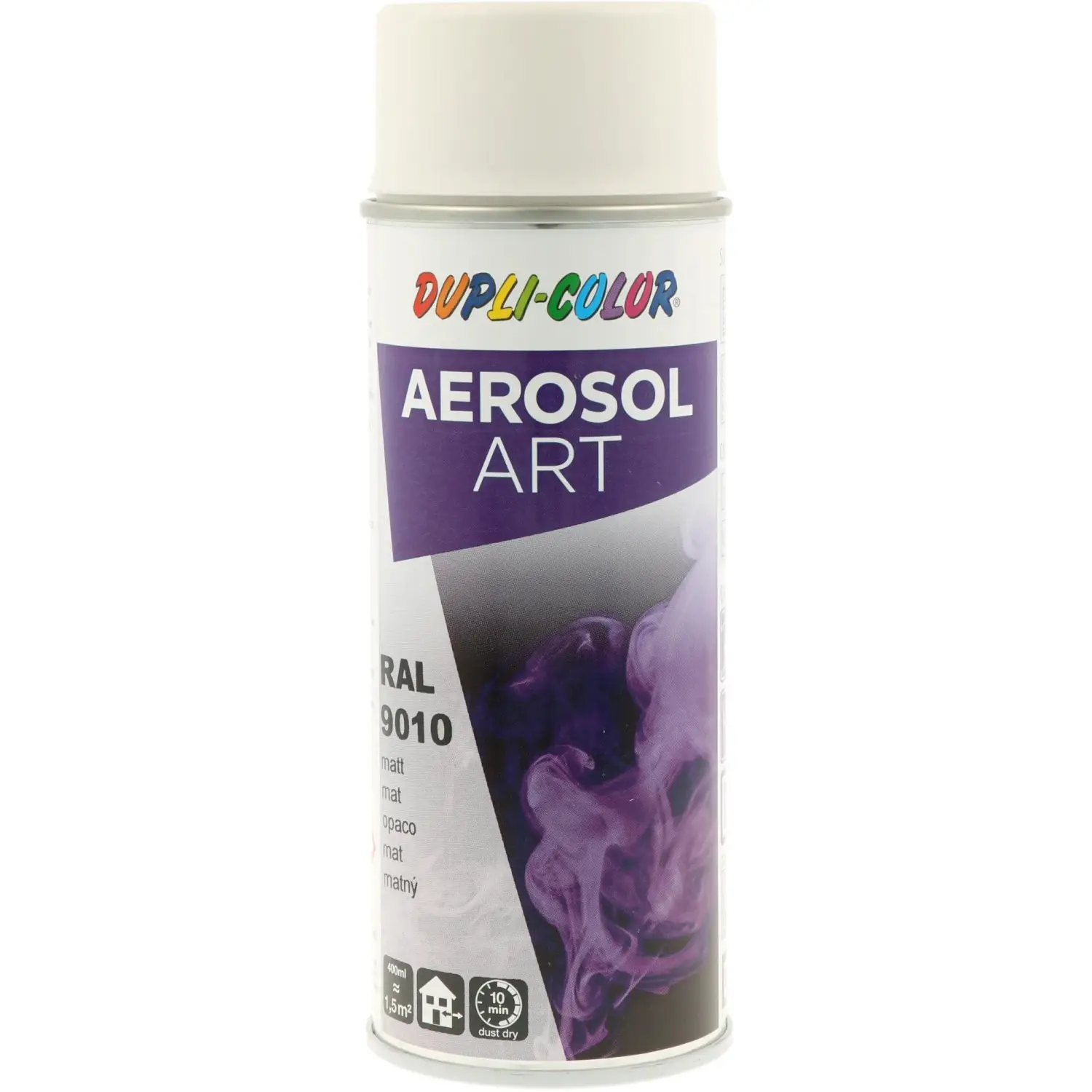 DUPLI-COLOR Lak ve spreji AEROSOL ART (9010) bílá matná 400 ml