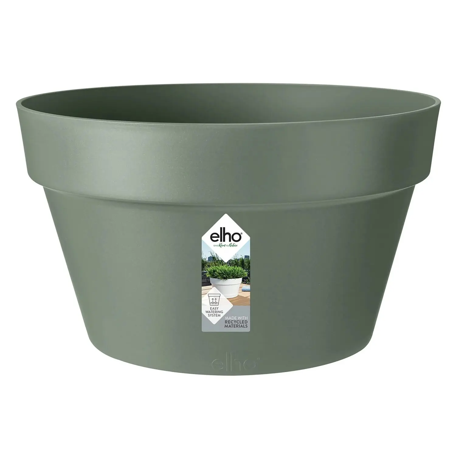 Elho Květináč Loft Urban Bowl, pistáciová zelená, pr. 35 x 20 cm